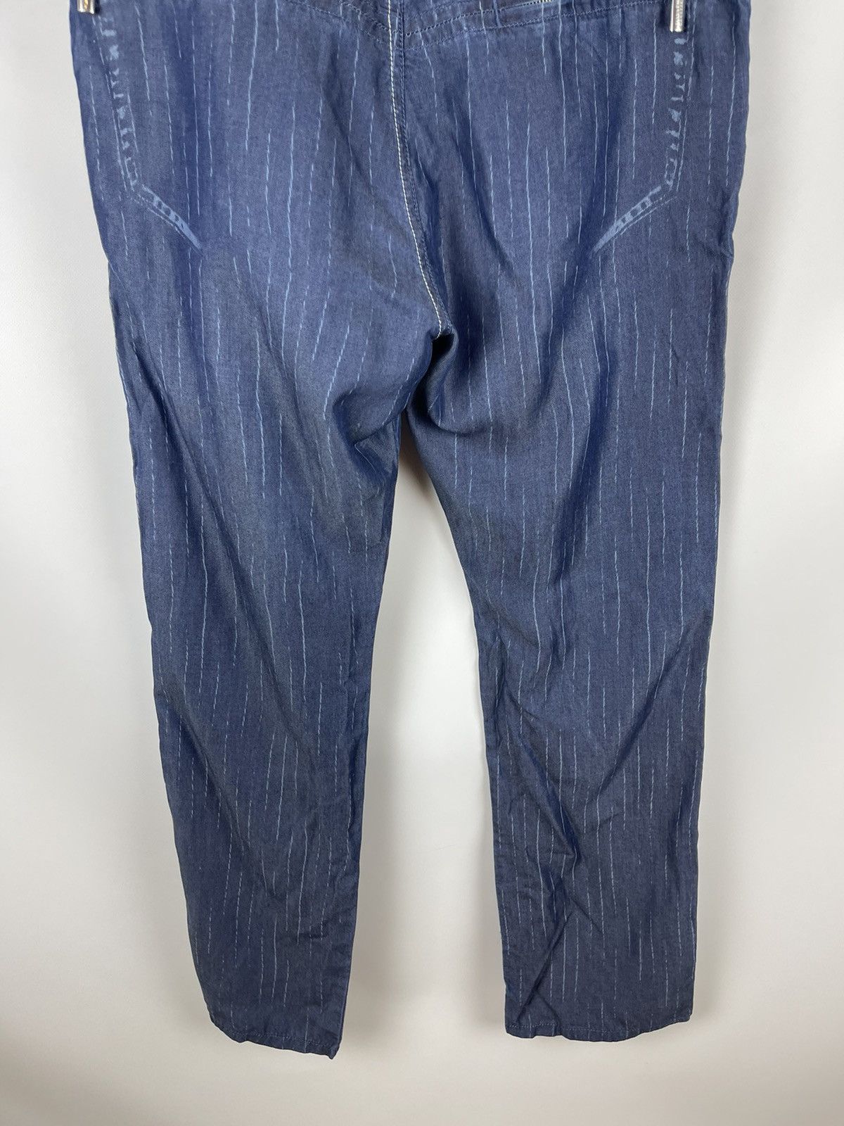 Jean Paul Gaultier Jean Paul Gaultier luxury pinstripe logo casual chino pants Size US 33 - 13 Thumbnail