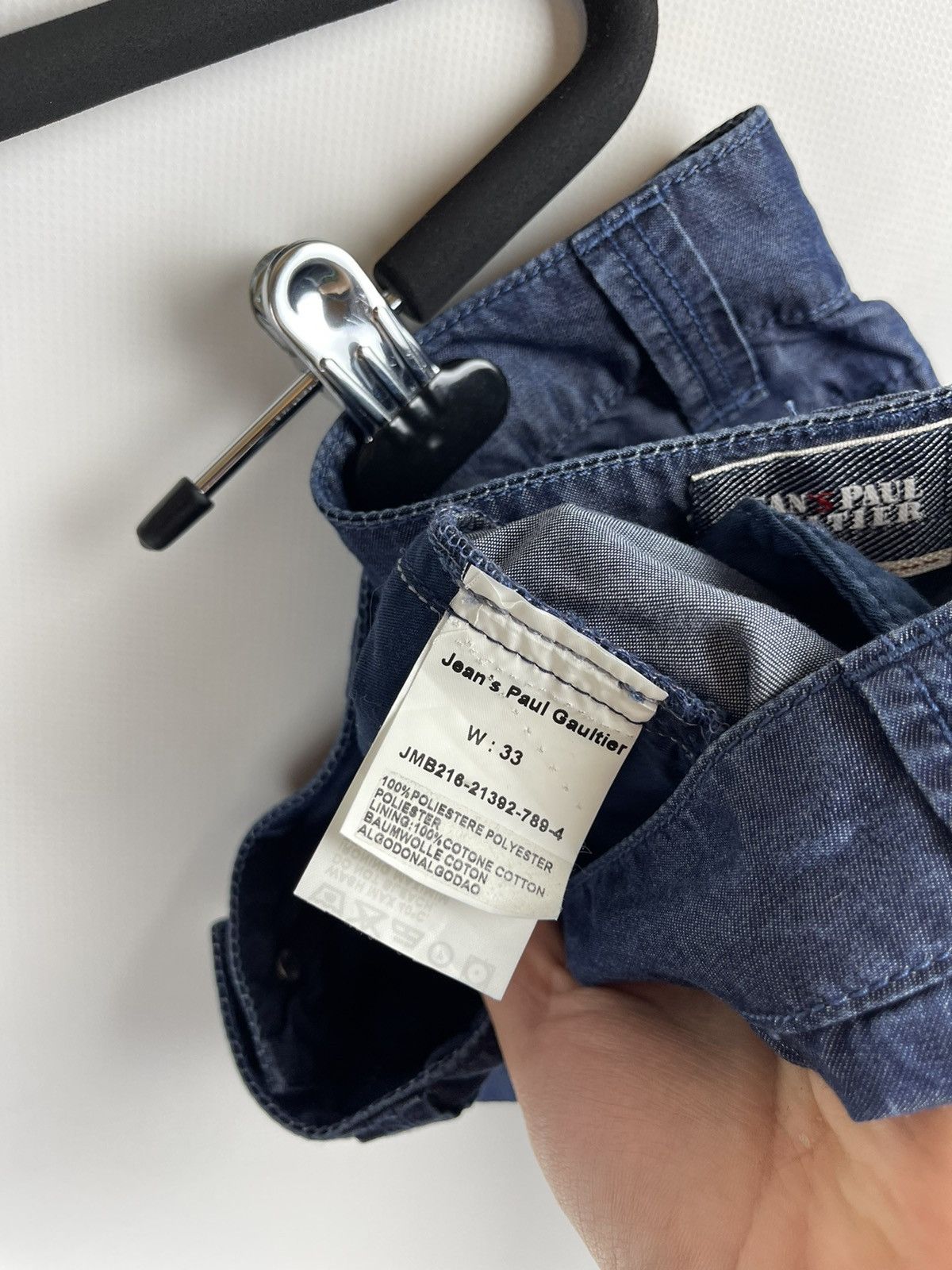 Jean Paul Gaultier Jean Paul Gaultier luxury pinstripe logo casual chino pants Size US 33 - 15 Thumbnail