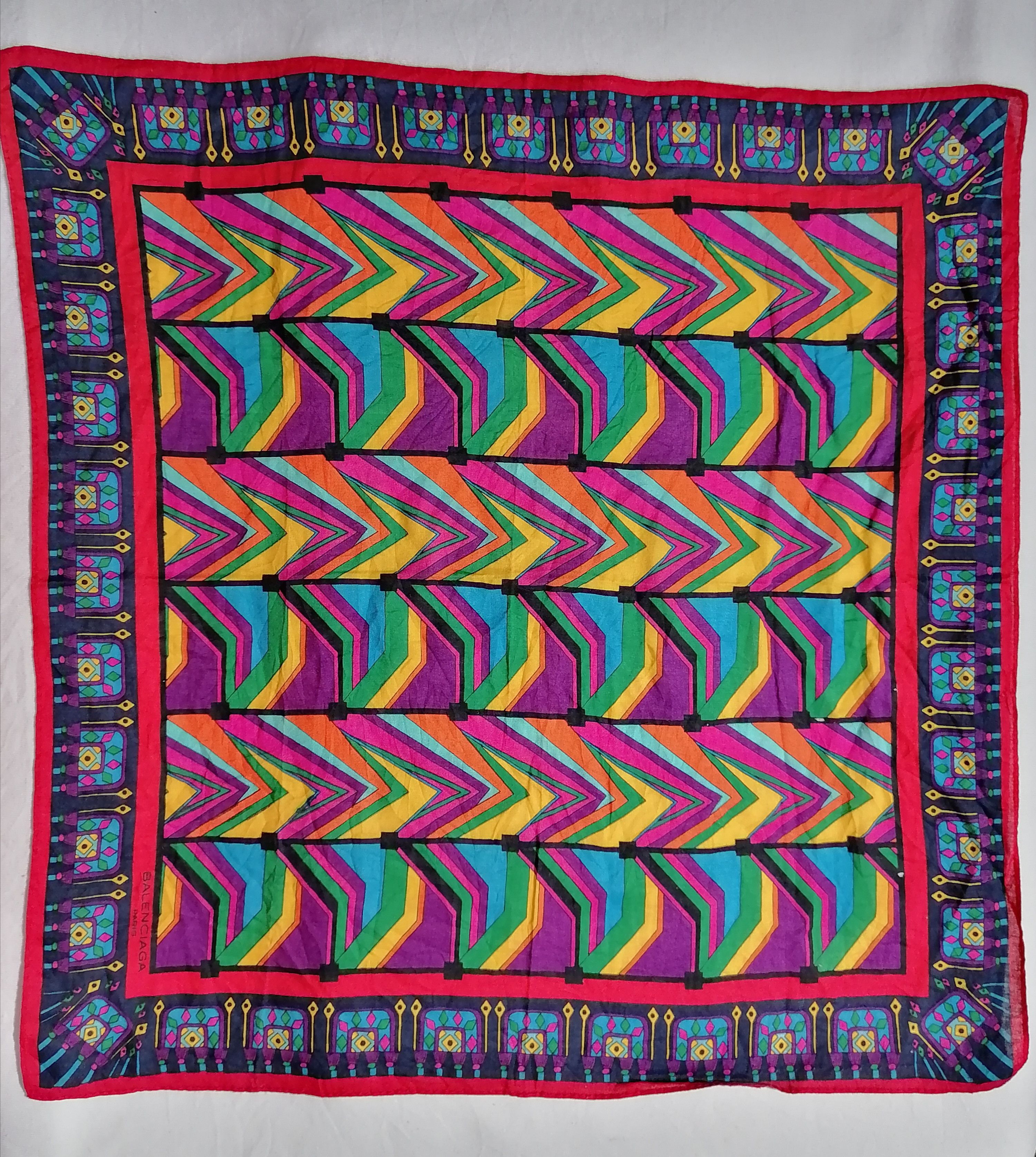 Balenciaga Balenciaga Multicolor Art Handkerchief Size ONE SIZE - 4 Thumbnail