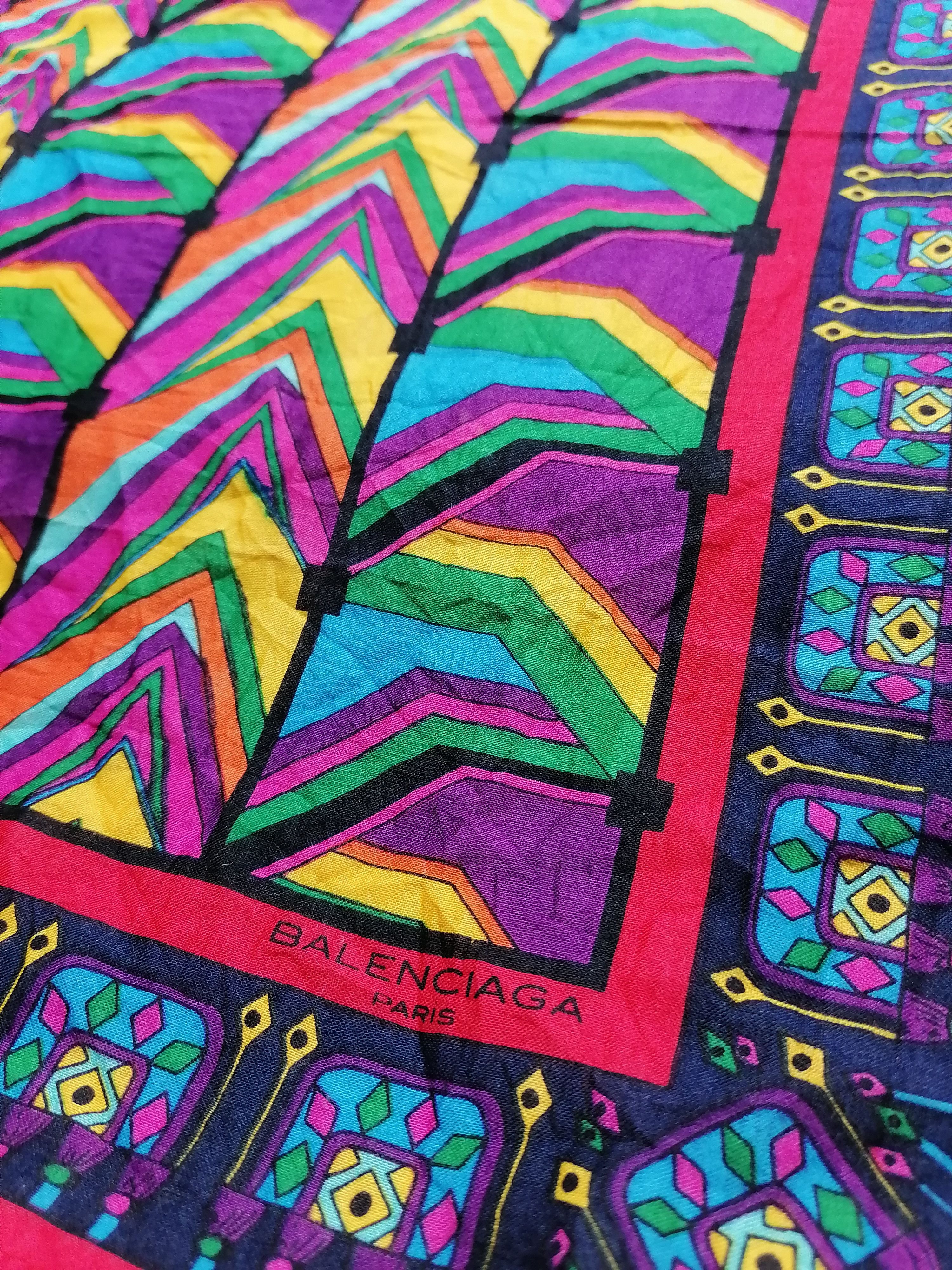 Balenciaga Balenciaga Multicolor Art Handkerchief Size ONE SIZE - 1 Thumbnail