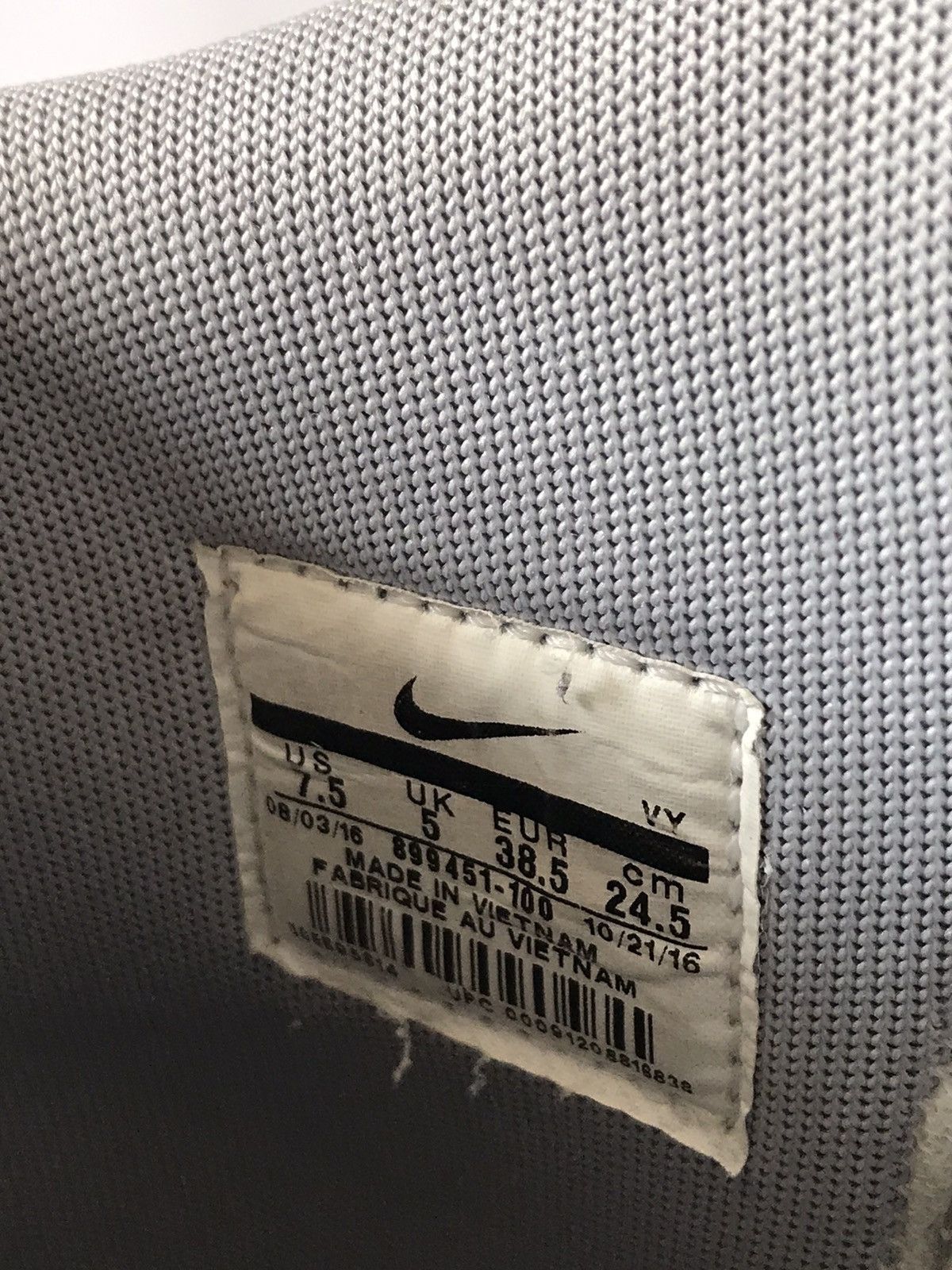 Nike 2016 Nike Dunk High White Wolf Grey WMNS Size US 7.5 / IT 37.5 - 15 Thumbnail