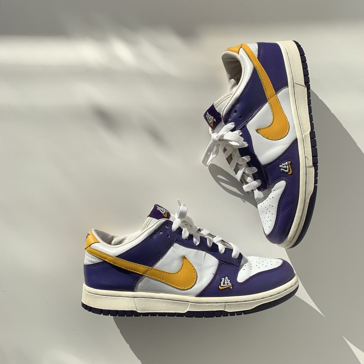 Lakers Yellow And Purple Dunks Buy Sell Nike Dunk High Lakers 100