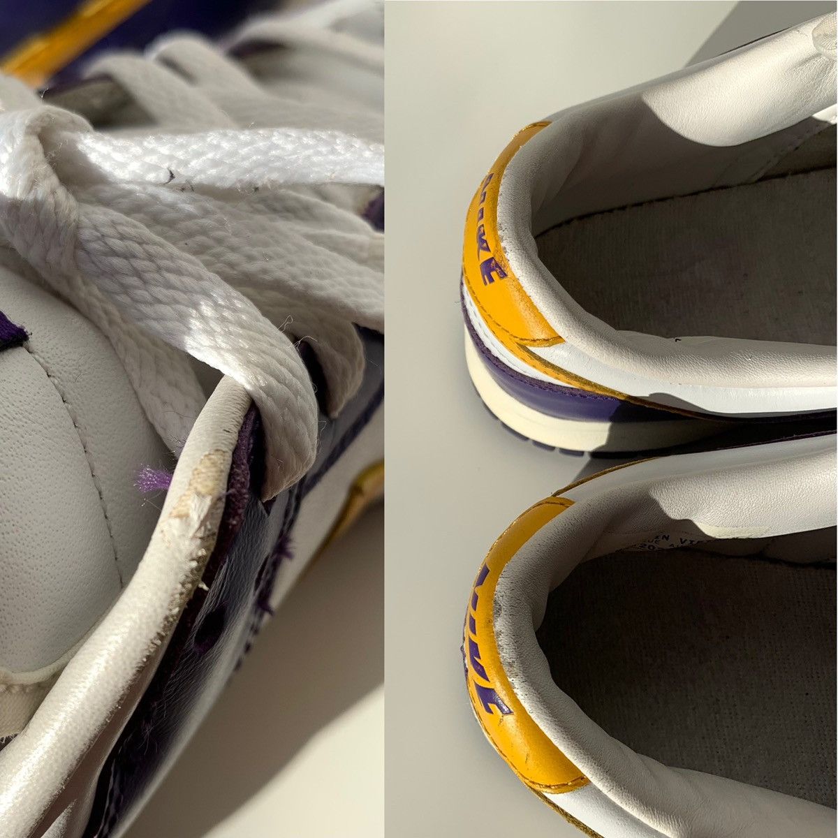 Nike × Vintage 2004 Nike Dunk "La" Lakers Yellow Del Sol/Court Purple Size US 7 / EU 40 - 15 Thumbnail