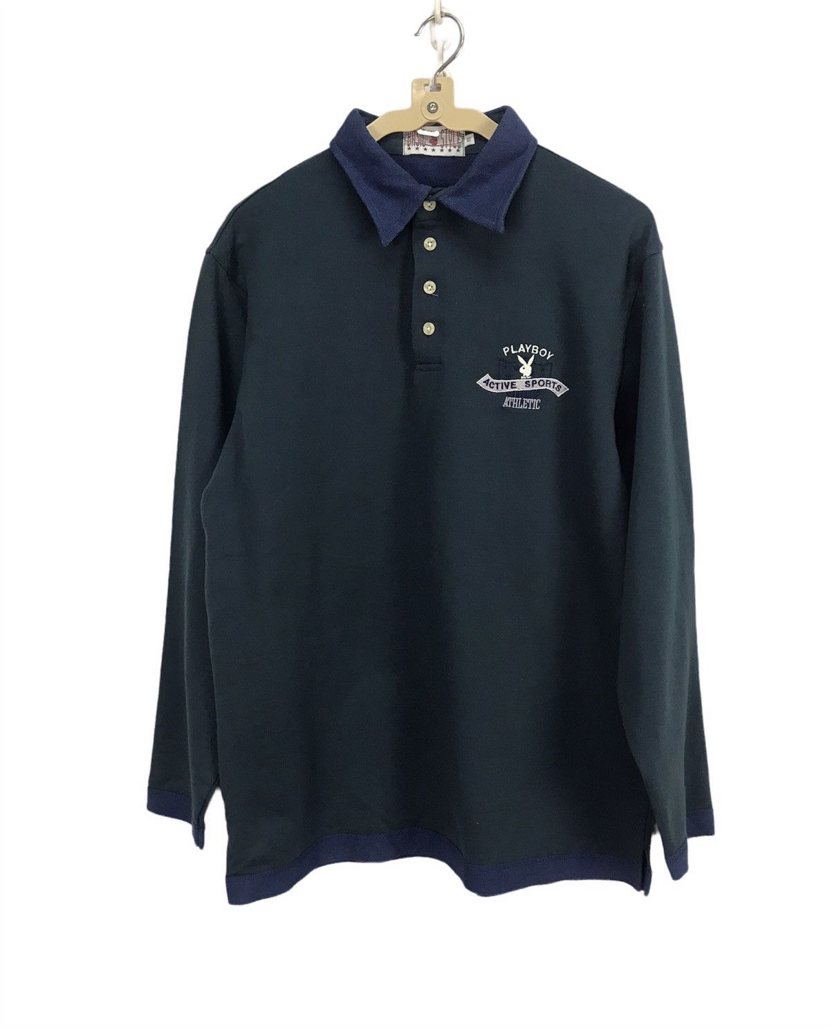 Playboy × Vintage Vintage playboy embroidered logo long sleeve shirt Size US M / EU 48-50 / 2 - 1 Thumbnail