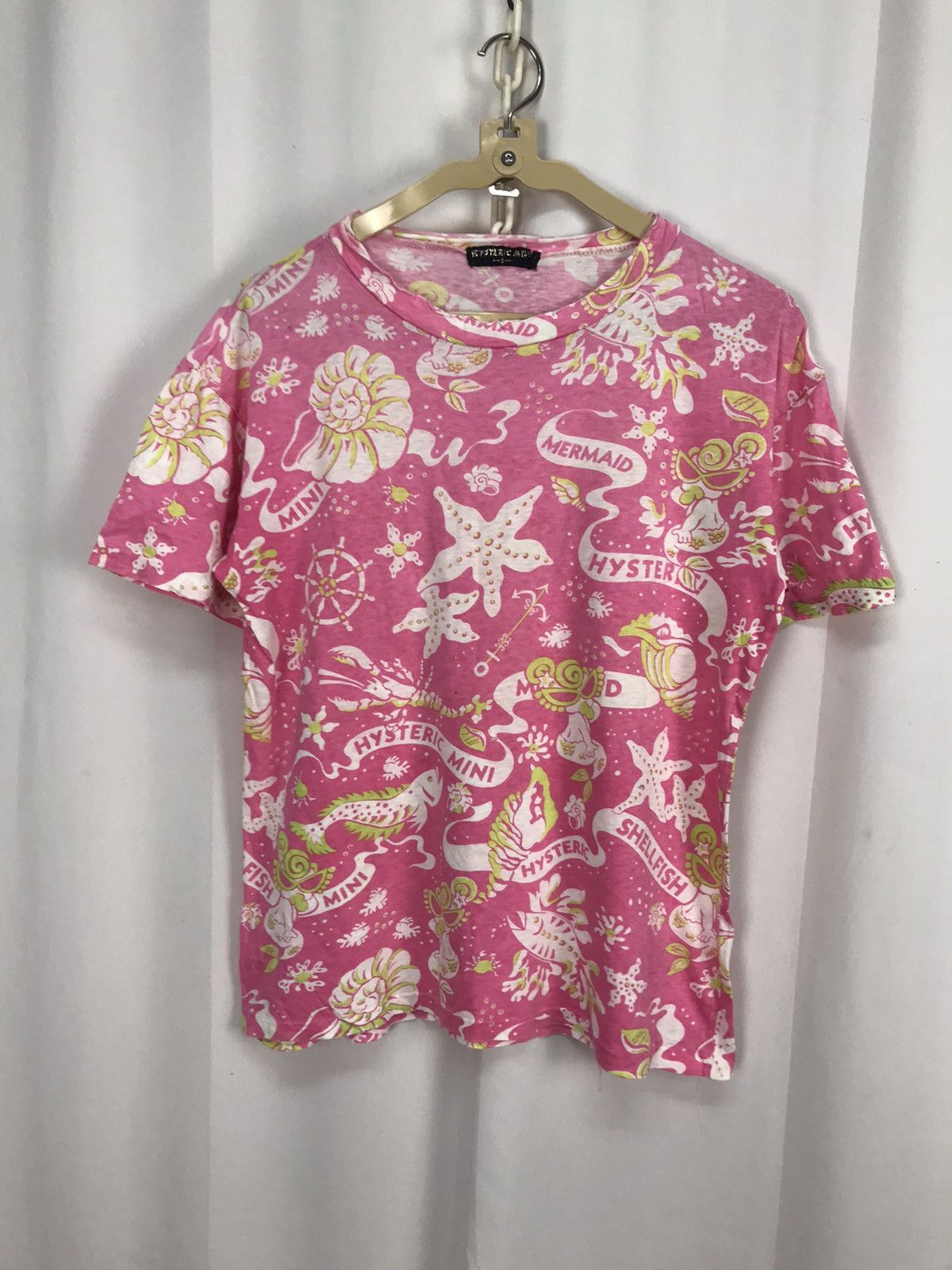 Hysteric Glamour × Japanese Brand hysteric mini mermaid fullprint distressed tshirt Size S / US 4 / IT 40 - 7 Thumbnail
