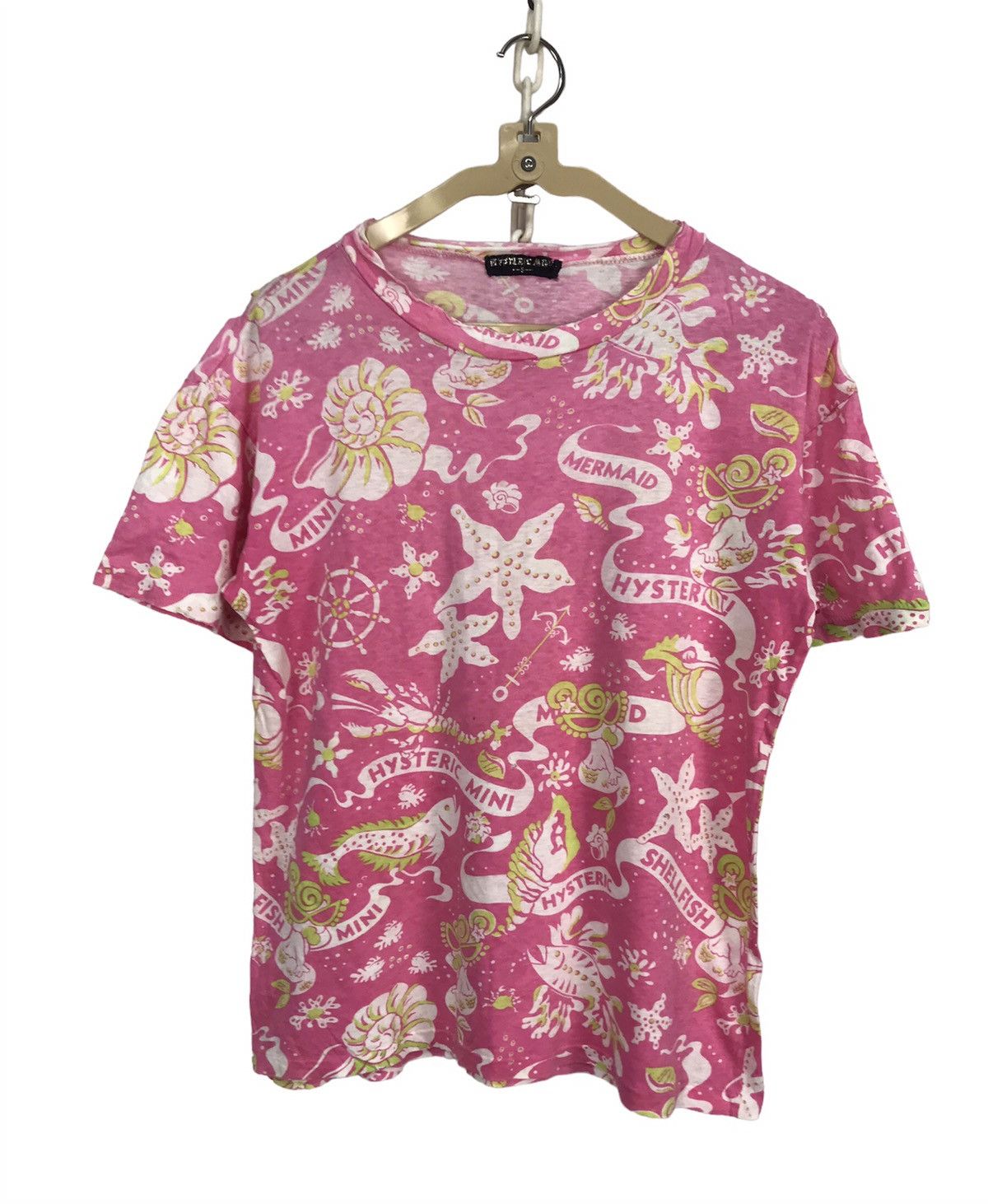 Hysteric Glamour × Japanese Brand hysteric mini mermaid fullprint distressed tshirt Size S / US 4 / IT 40 - 1 Thumbnail
