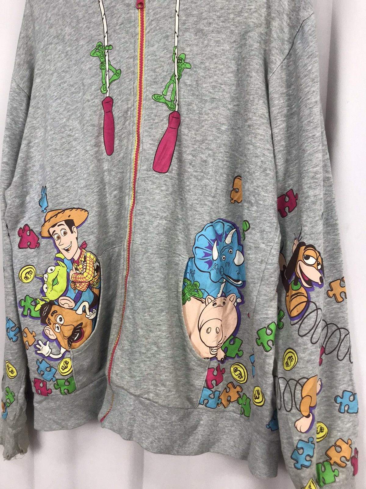 Cartoon Network × Disney Toy story distressed zipper hoodie by Tokyo Disney resort Size US M / EU 48-50 / 2 - 7 Thumbnail