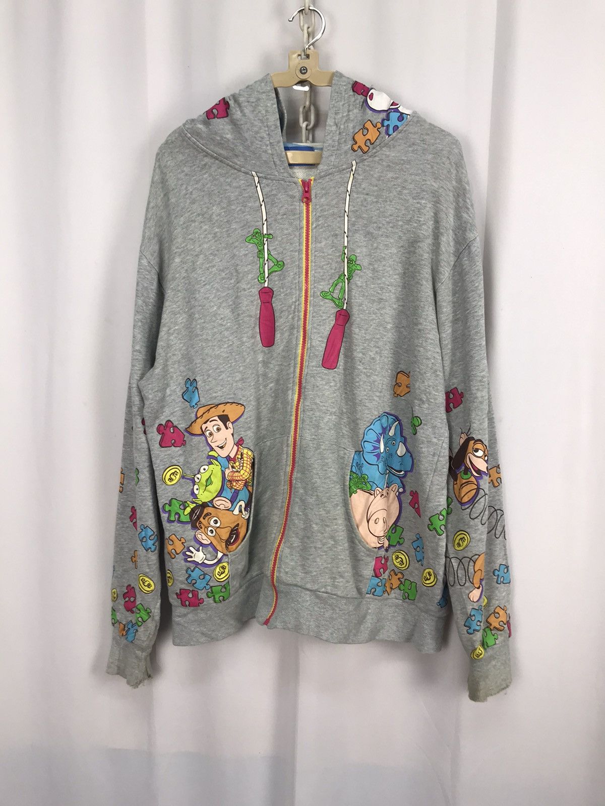 Cartoon Network × Disney Toy story distressed zipper hoodie by Tokyo Disney resort Size US M / EU 48-50 / 2 - 10 Thumbnail