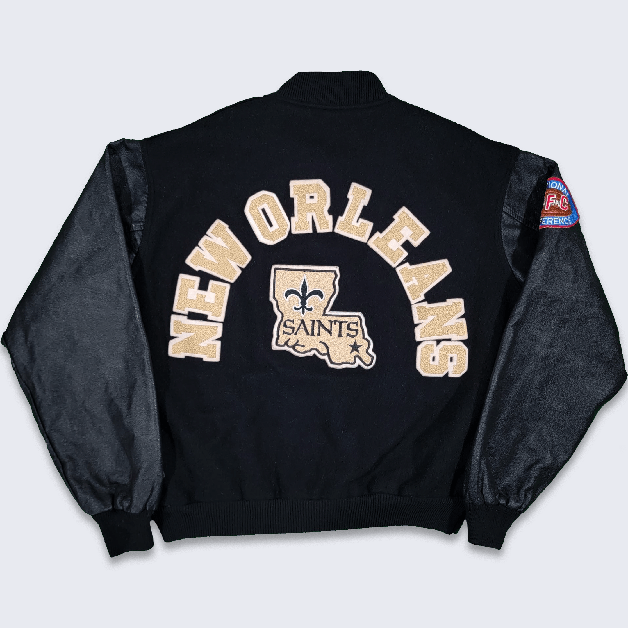 Vintage New Orleans Saints Vintage 80s Chalk Line Varsity Jacket Grailed