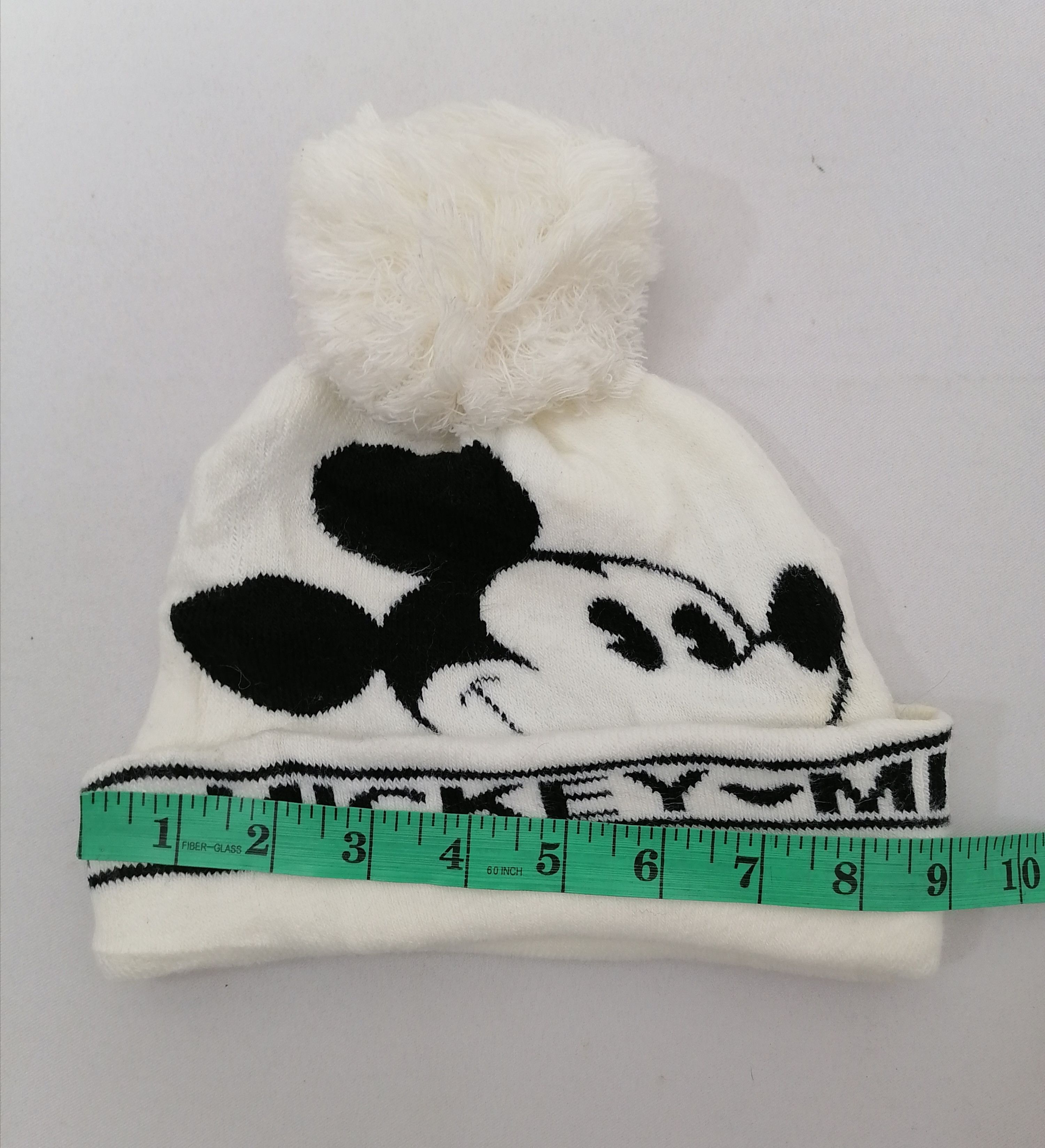 Disney × Mickey Mouse × Vintage Mickey Mouse Big Design Beanie Hat Size ONE SIZE - 4 Thumbnail