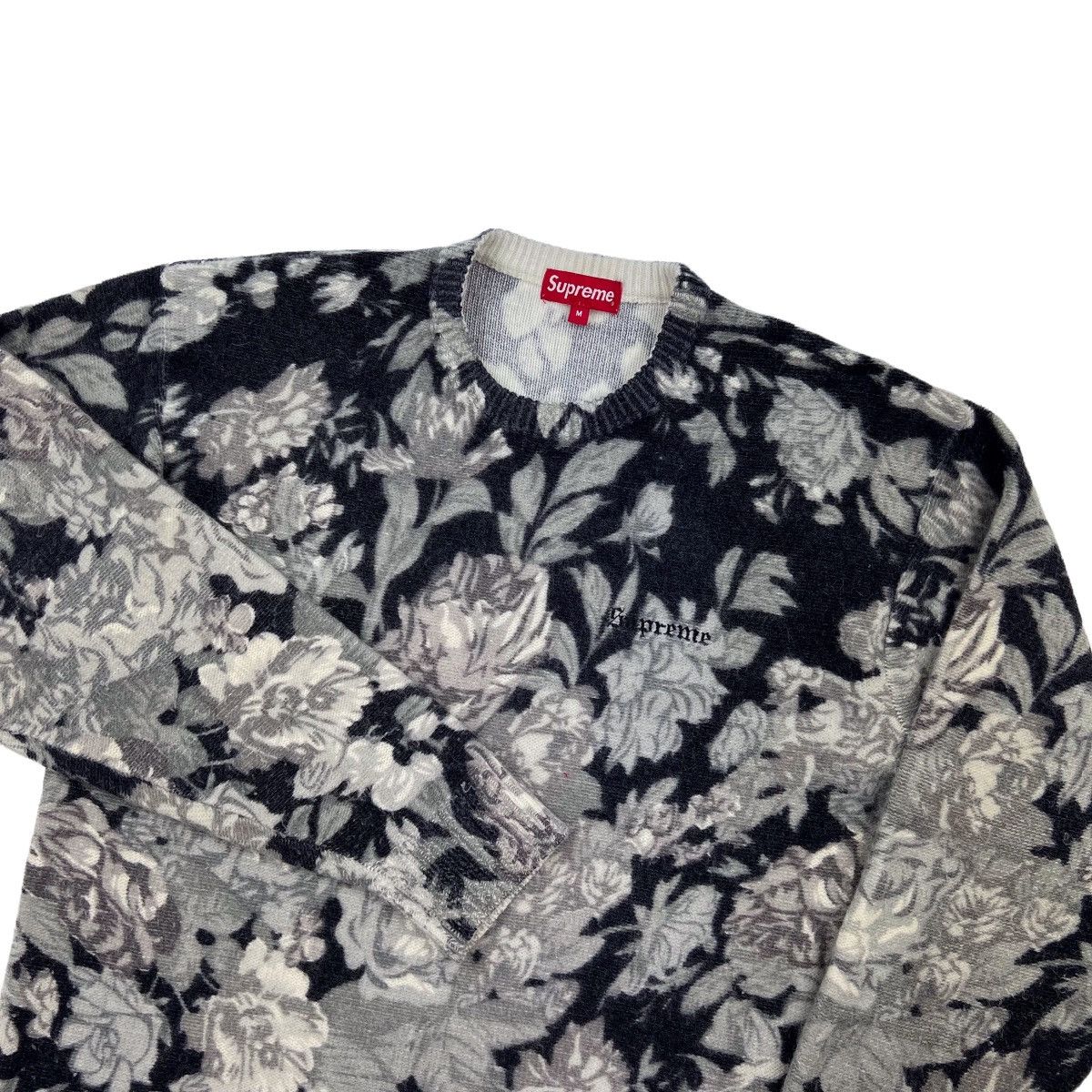 Supreme printed best sale floral angora sweater