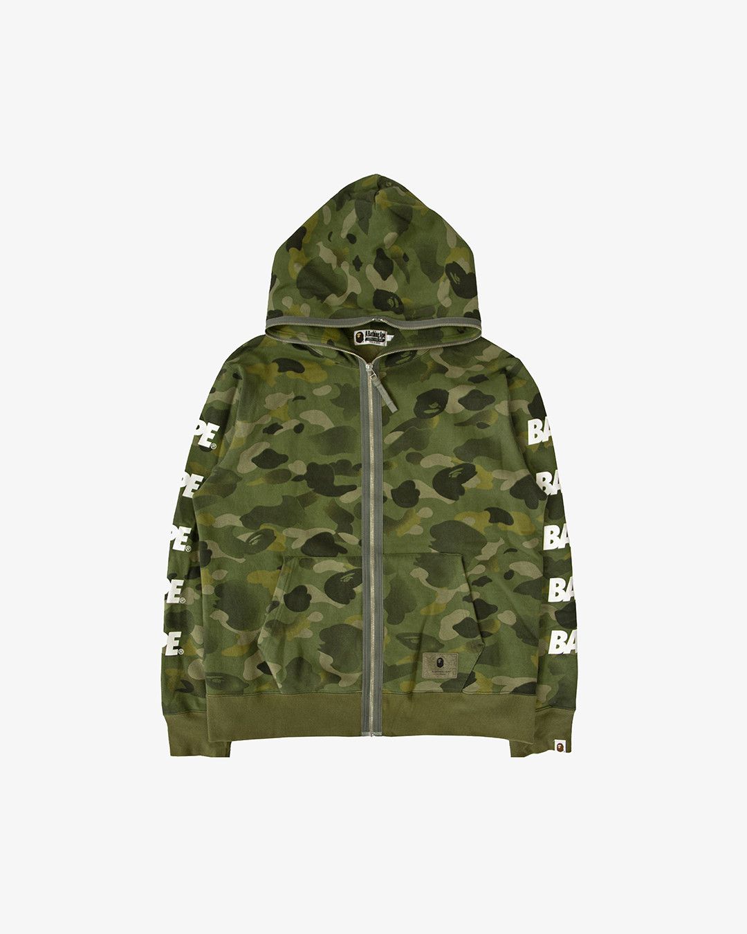 Image of Bape Gradation Camo Full Zip Hoodie, Men's (Size XL)