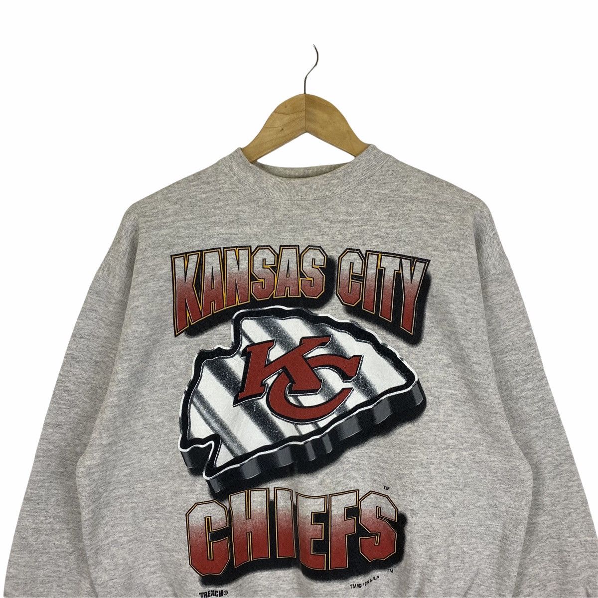 NFL Vintage KANSAS CITY CHIEF NFL Team Big Logo Sweatshirt Size US XL / EU 56 / 4 - 4 Thumbnail