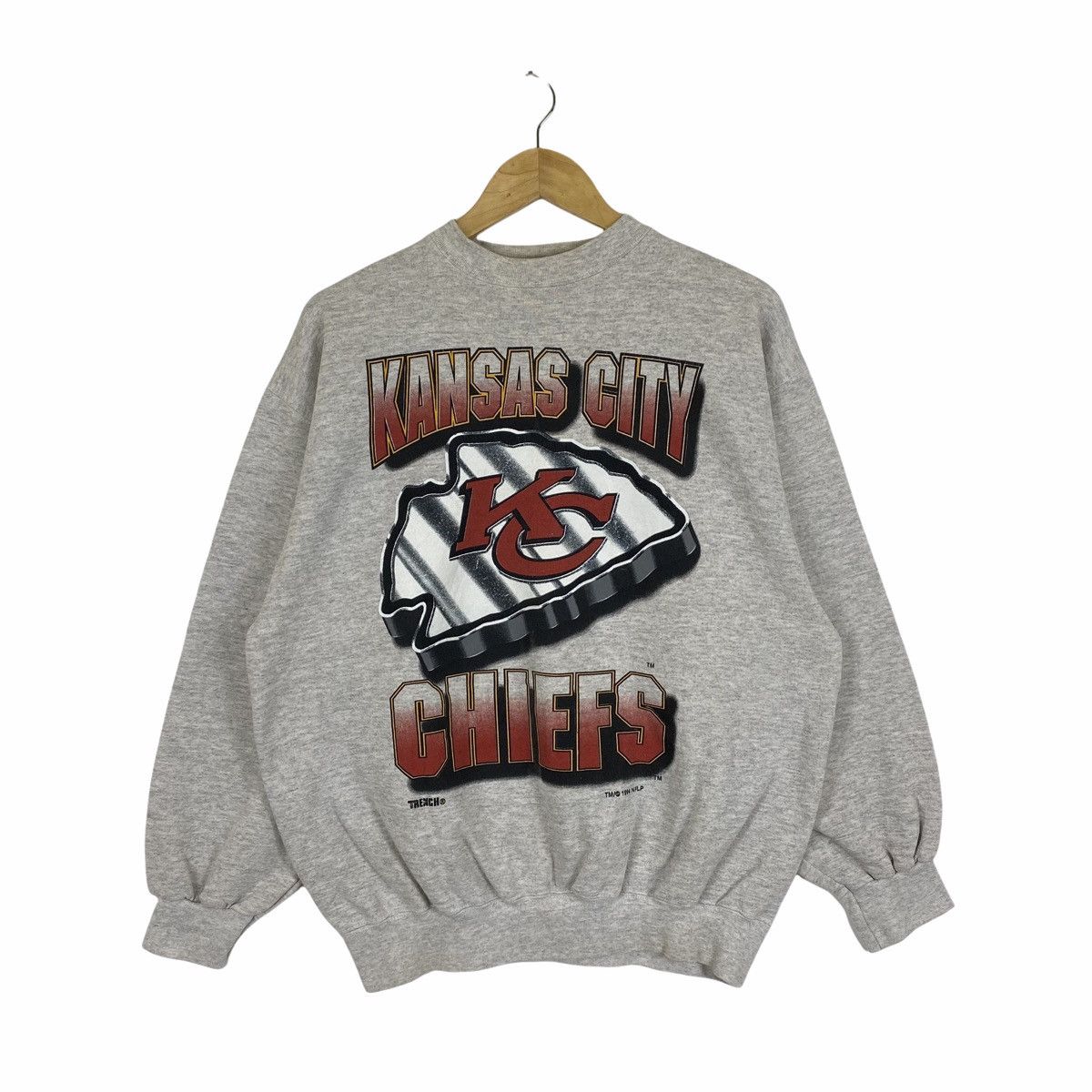 Vintage KANSAS CITY CHIEF NFL Team Big Logo Sweatshirt