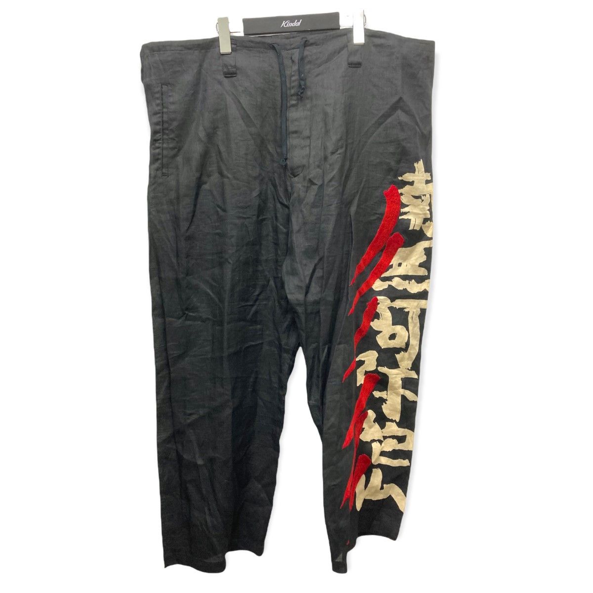 YOHJI YAMAMOTO pour homme 18SS Namo Amida Buddha Linen Pants