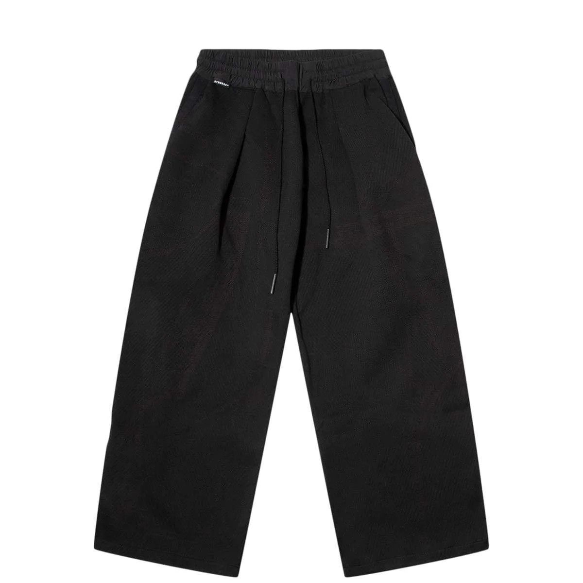 image of Byborre Pleated Cropped Pants - Size XL in Black, Men's