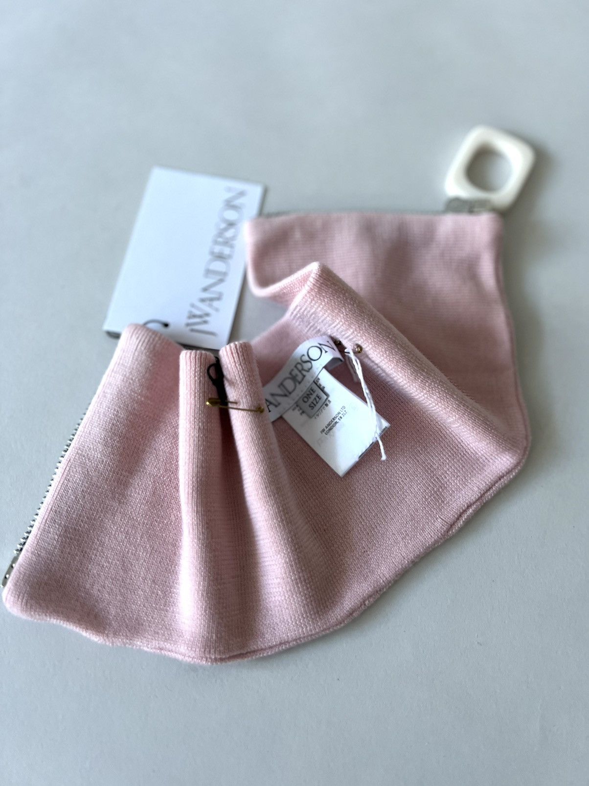 JW Anderson JW Anderson Pink Zip Up Neck Band Scarf Size ONE SIZE - 3 Thumbnail