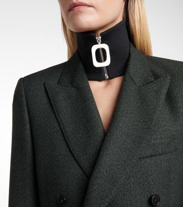 JW Anderson Pink Zip Up Neck Band Scarf