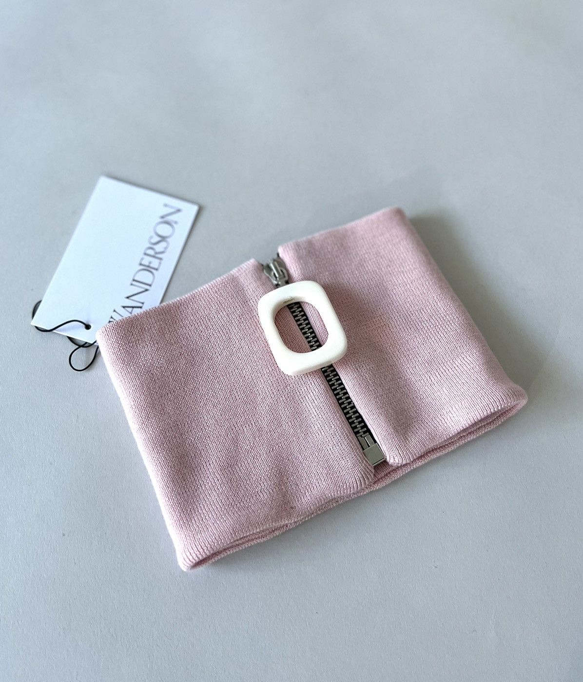 JW Anderson JW Anderson Pink Zip Up Neck Band Scarf Size ONE SIZE - 2 Thumbnail