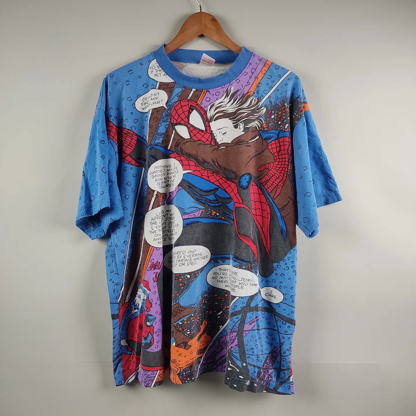 image of Marvel Comics x Movie 90's Spiderman All Over Print, Men's (Size XL)