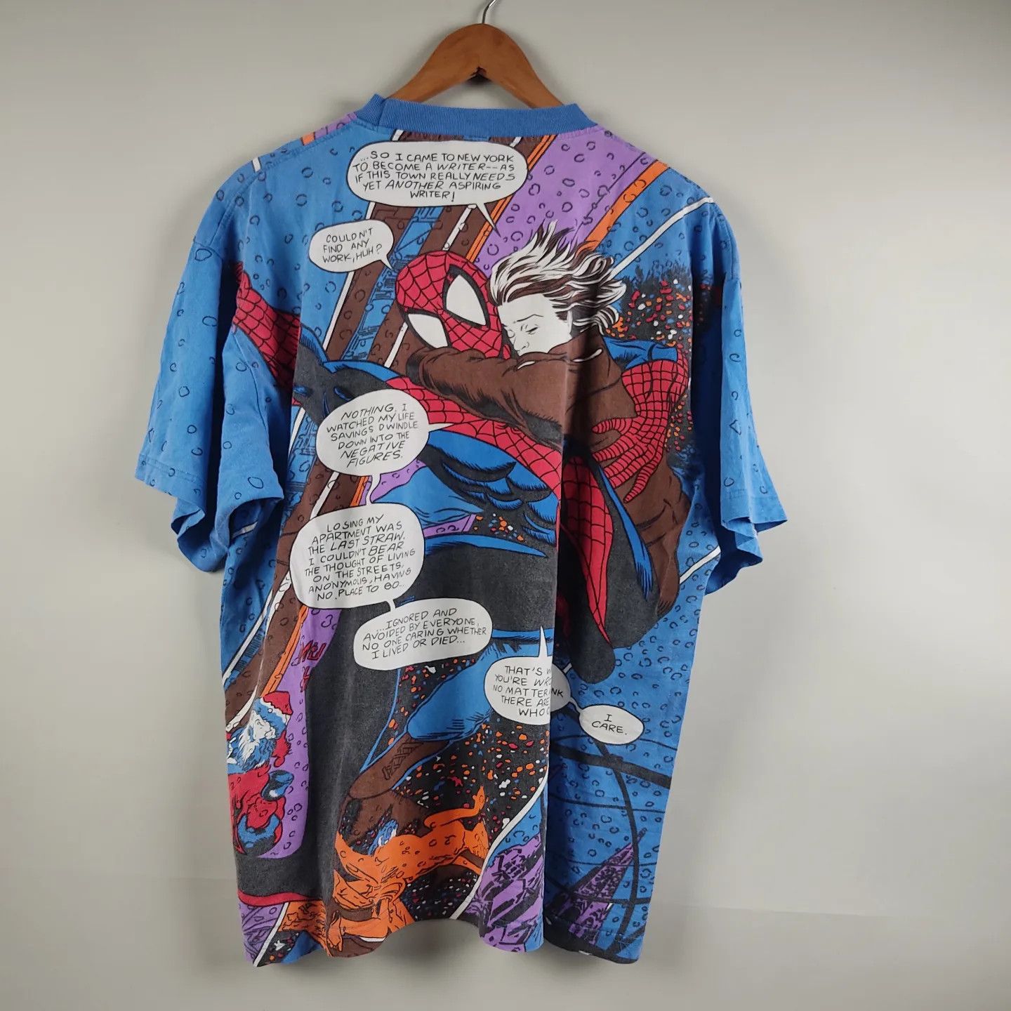 Marvel Comics × Vintage 90's Spiderman All Over Print Size US XL / EU 56 / 4 - 4 Thumbnail
