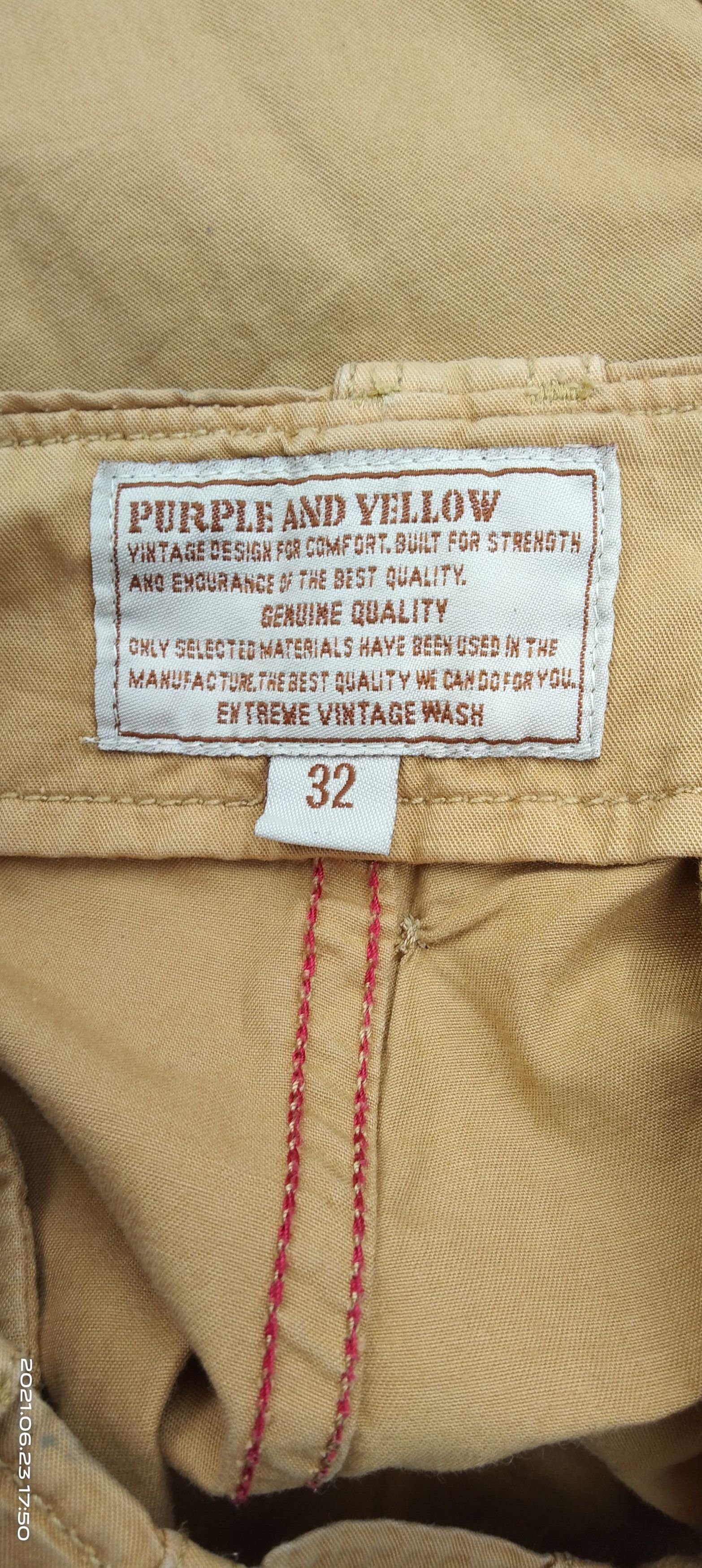 Japanese Brand JAPANESE TACTICAL BONDAGE CARGO PURPLE AND YELLOW PARACHUTE Size US 32 / EU 48 - 7 Thumbnail