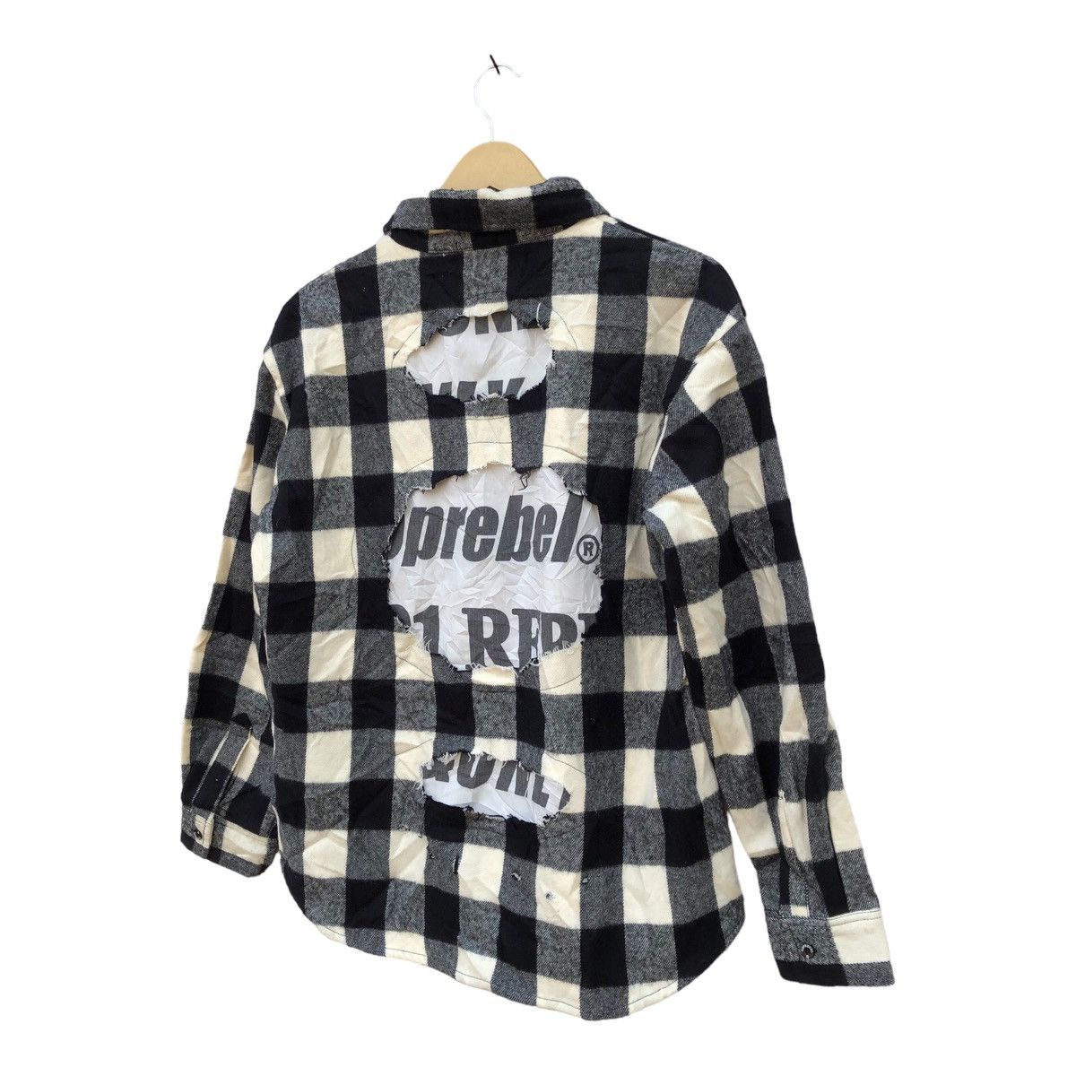Flannel × Japanese Brand Top Rebel Checkered Flannel Destress Size US L / EU 52-54 / 3 - 2 Thumbnail
