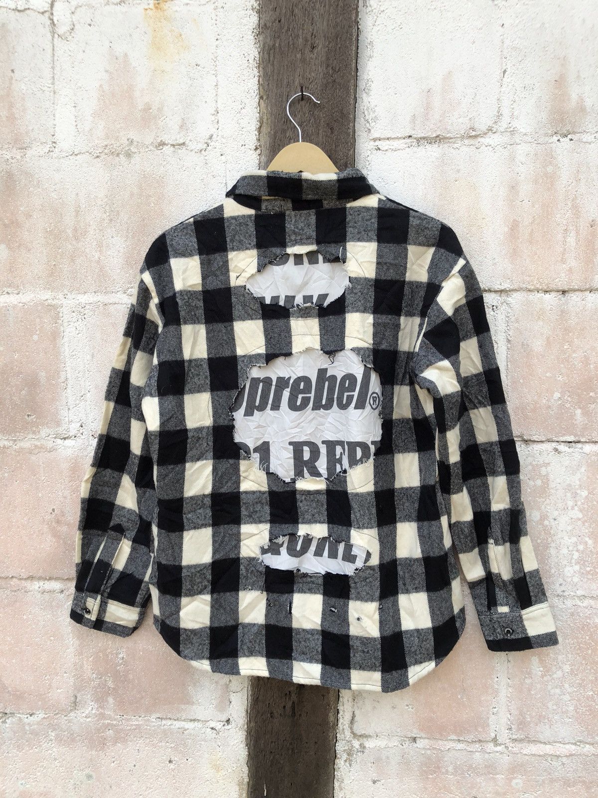 Flannel × Japanese Brand Top Rebel Checkered Flannel Destress Size US L / EU 52-54 / 3 - 4 Thumbnail