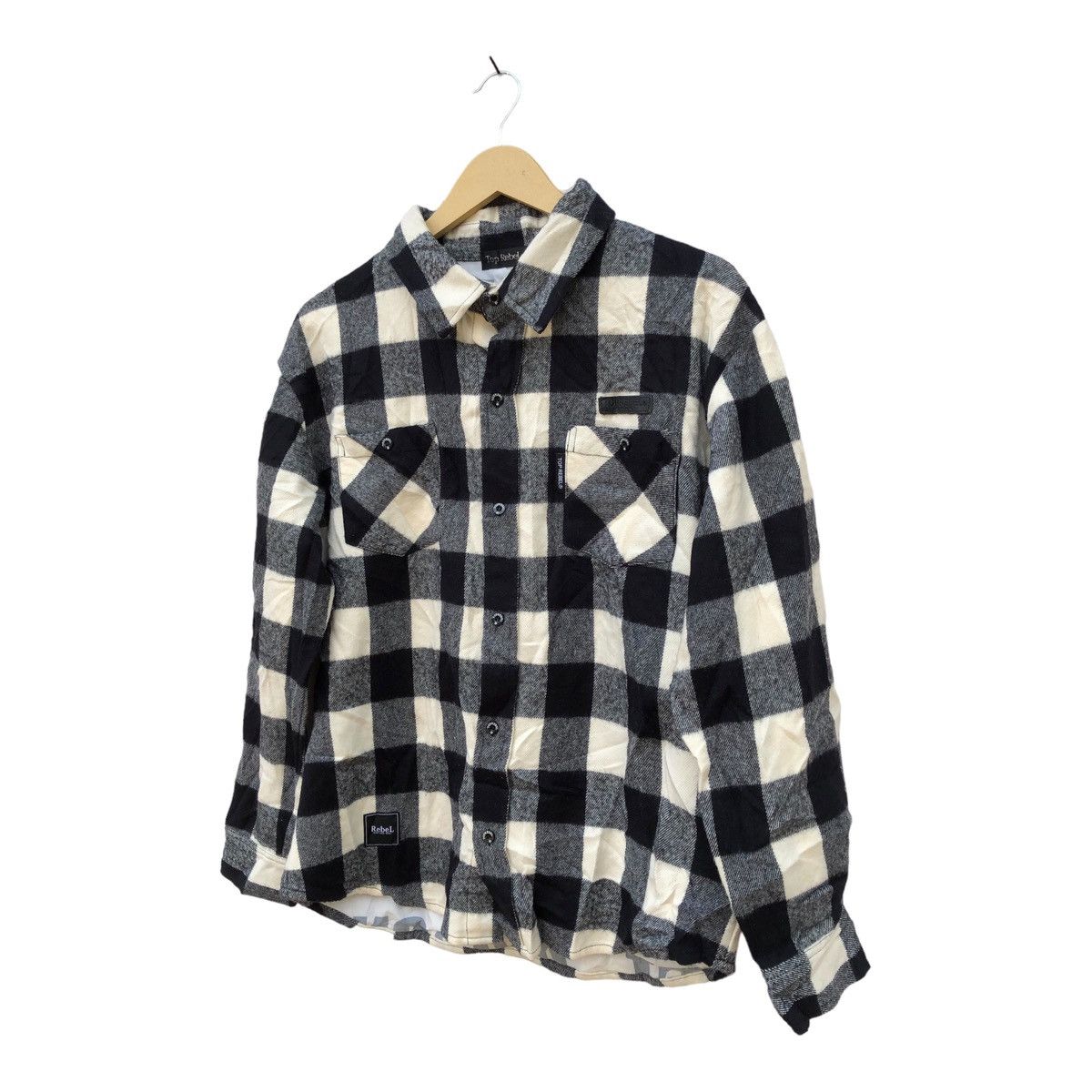Flannel × Japanese Brand Top Rebel Checkered Flannel Destress Size US L / EU 52-54 / 3 - 1 Thumbnail