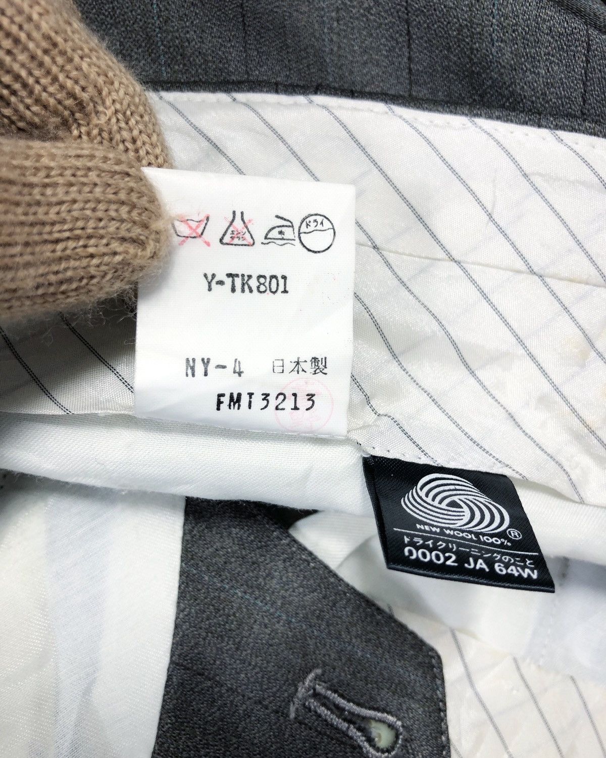 Moschino Rare Vintage Moschino Uomo Wool Slack Pants Size US 28 / EU 44 - 11 Thumbnail