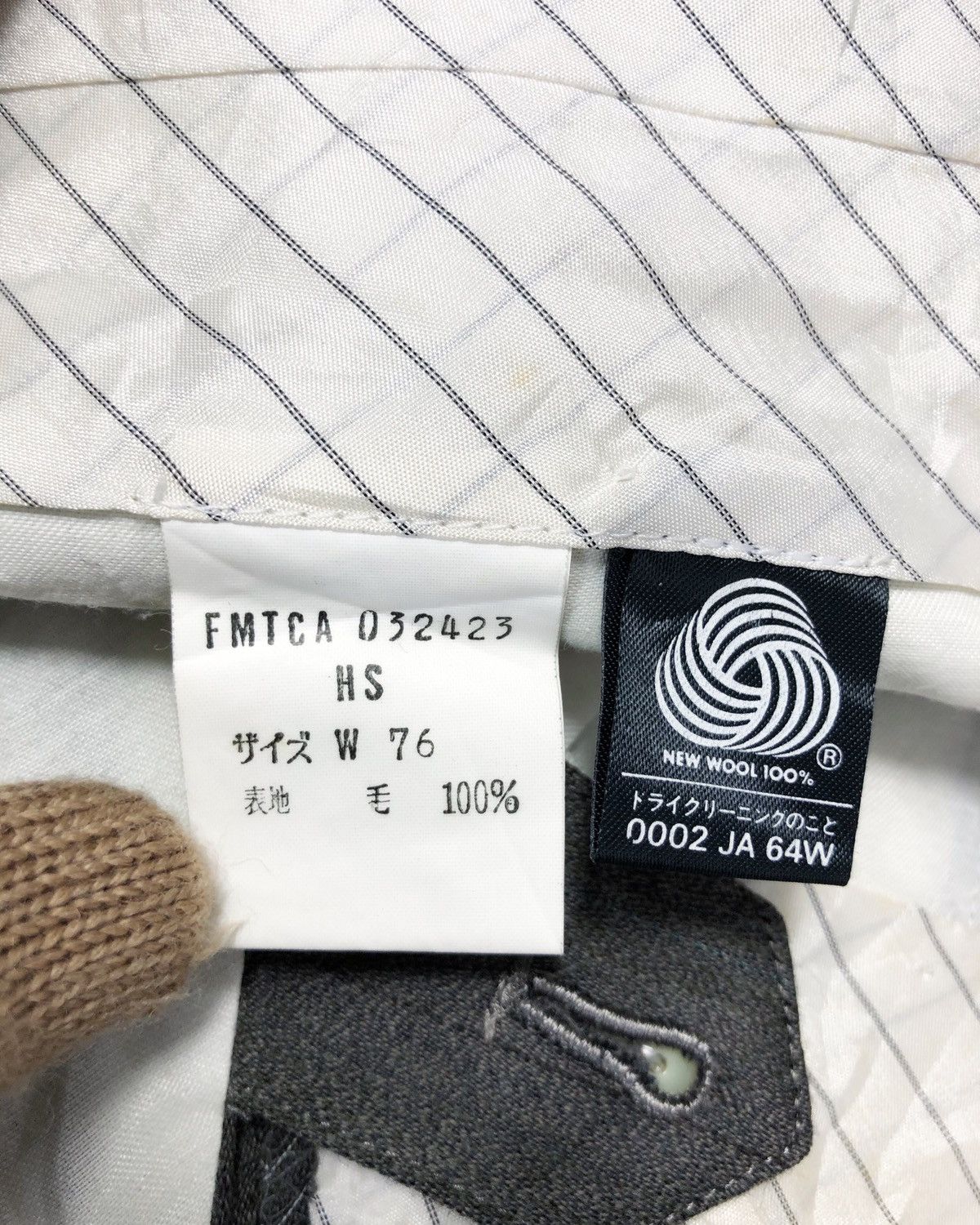 Moschino Rare Vintage Moschino Uomo Wool Slack Pants Size US 28 / EU 44 - 10 Thumbnail