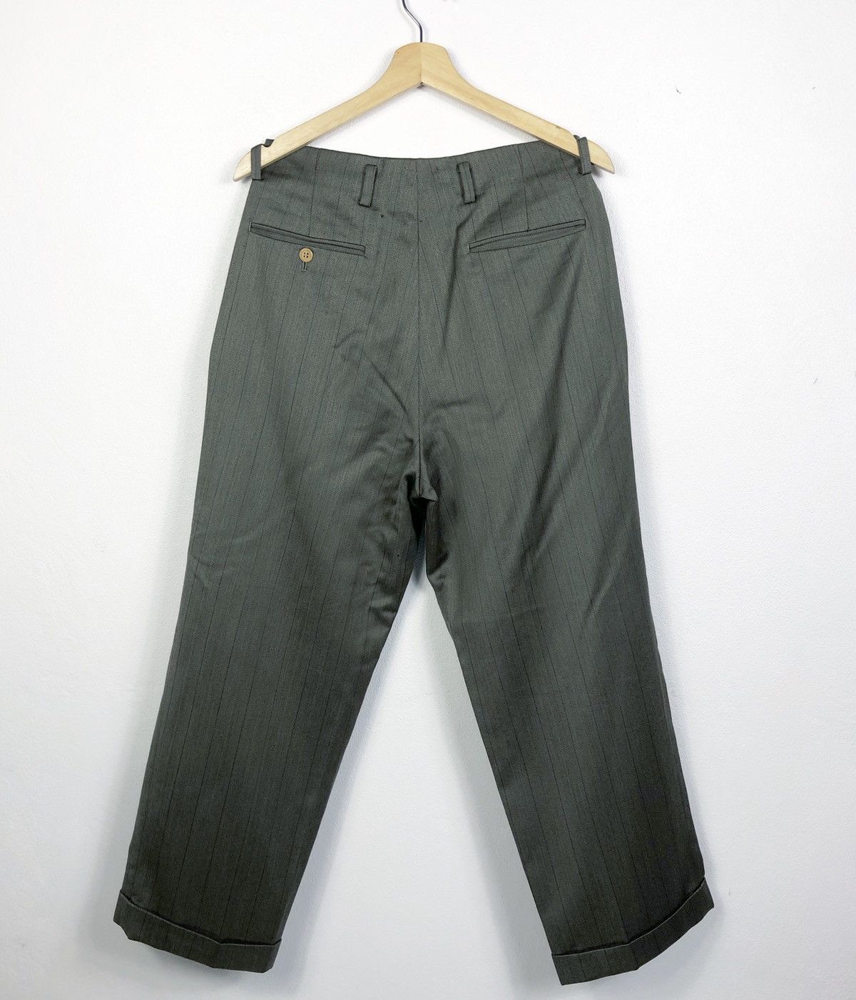Moschino Rare Vintage Moschino Uomo Wool Slack Pants Size US 28 / EU 44 - 5 Thumbnail
