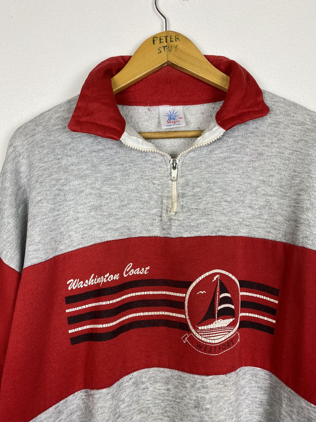 Vintage Vintage 80’s Washington Coast West Port Sweater-XXL Size Size US XXL / EU 58 / 5 - 2 Thumbnail
