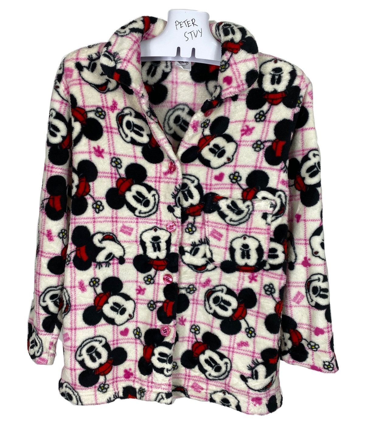 Cartoon Network × Disney × Mickey Mouse Minnie Mouse Full Print Fleese Sleeping Button Jacket Size US M / EU 48-50 / 2 - 1 Thumbnail