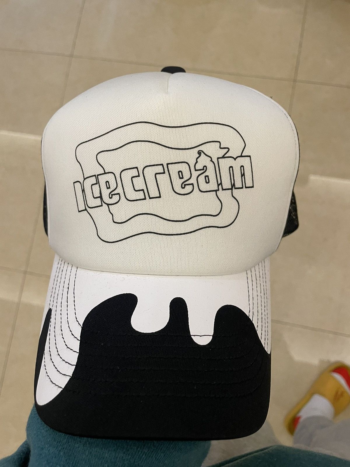 Pre-owned Icecream Unworn  Trucker Cap In Black