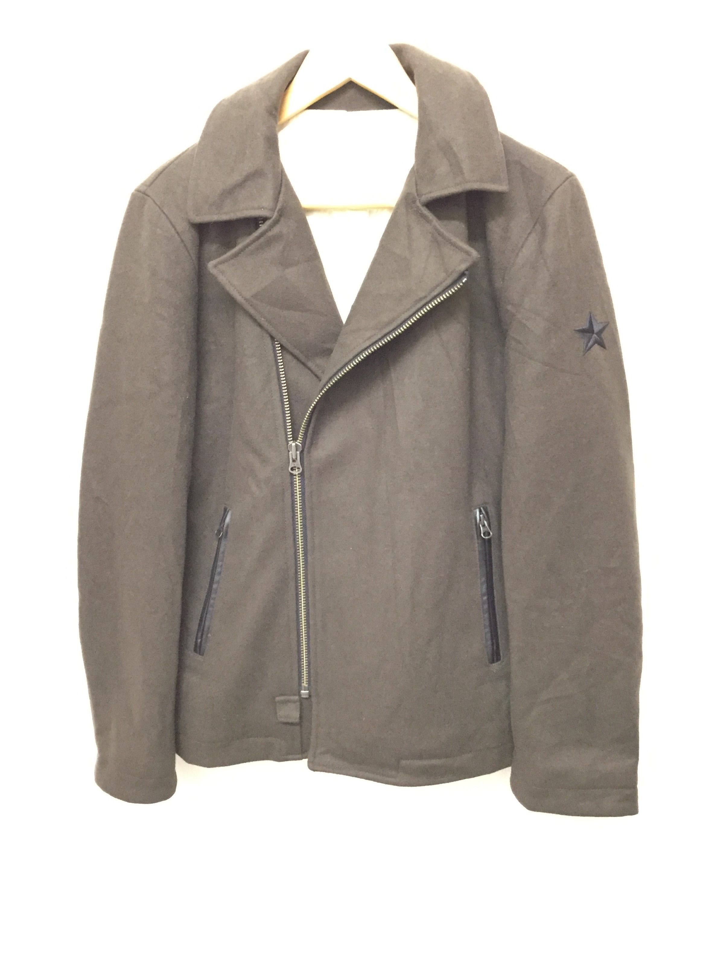 291295=Homme 291295= Homme Rider Asymmetrical rider wool jacket Size US M / EU 48-50 / 2 - 1 Thumbnail