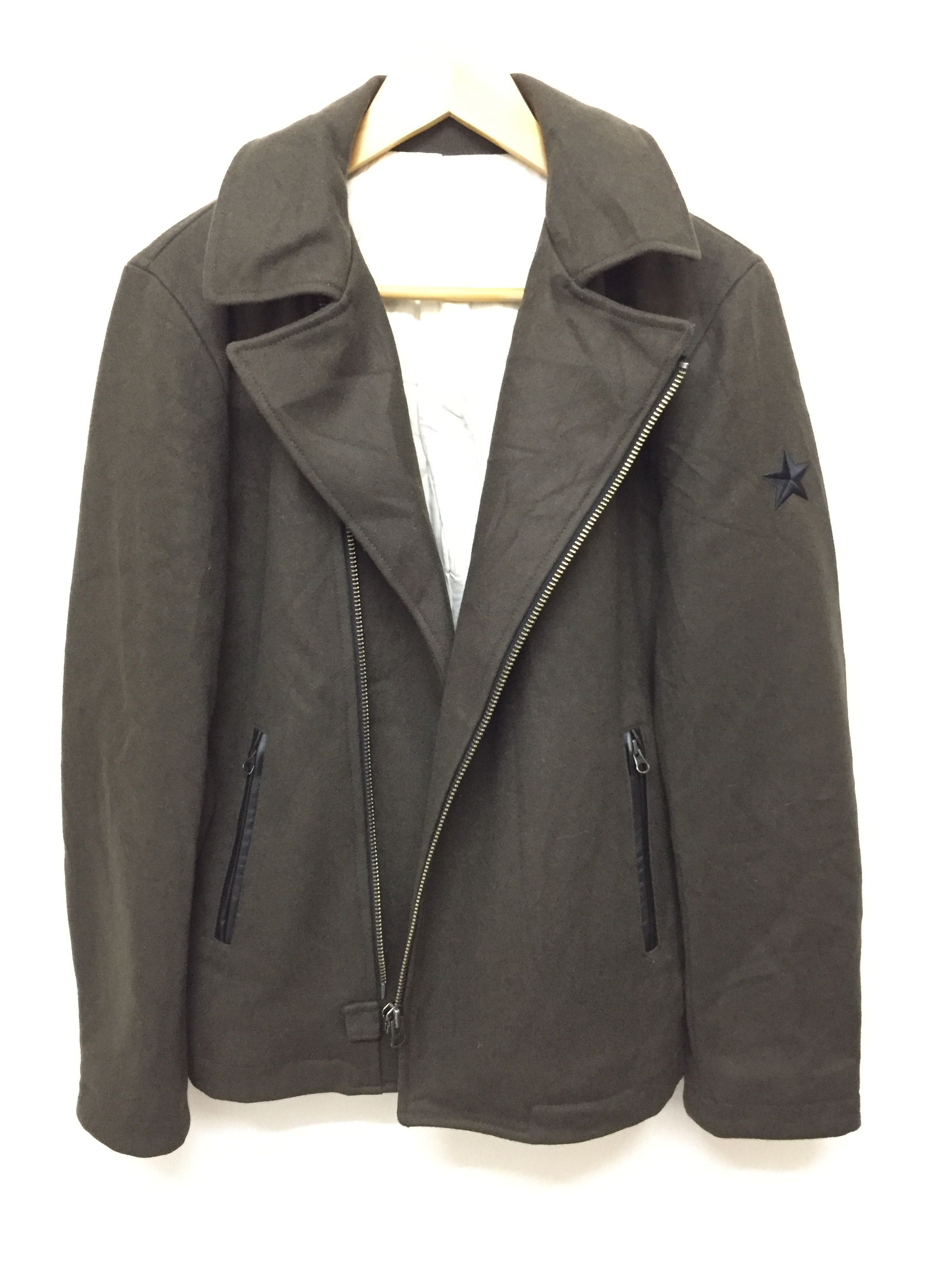 291295=Homme 291295= Homme Rider Asymmetrical rider wool jacket Size US M / EU 48-50 / 2 - 3 Thumbnail