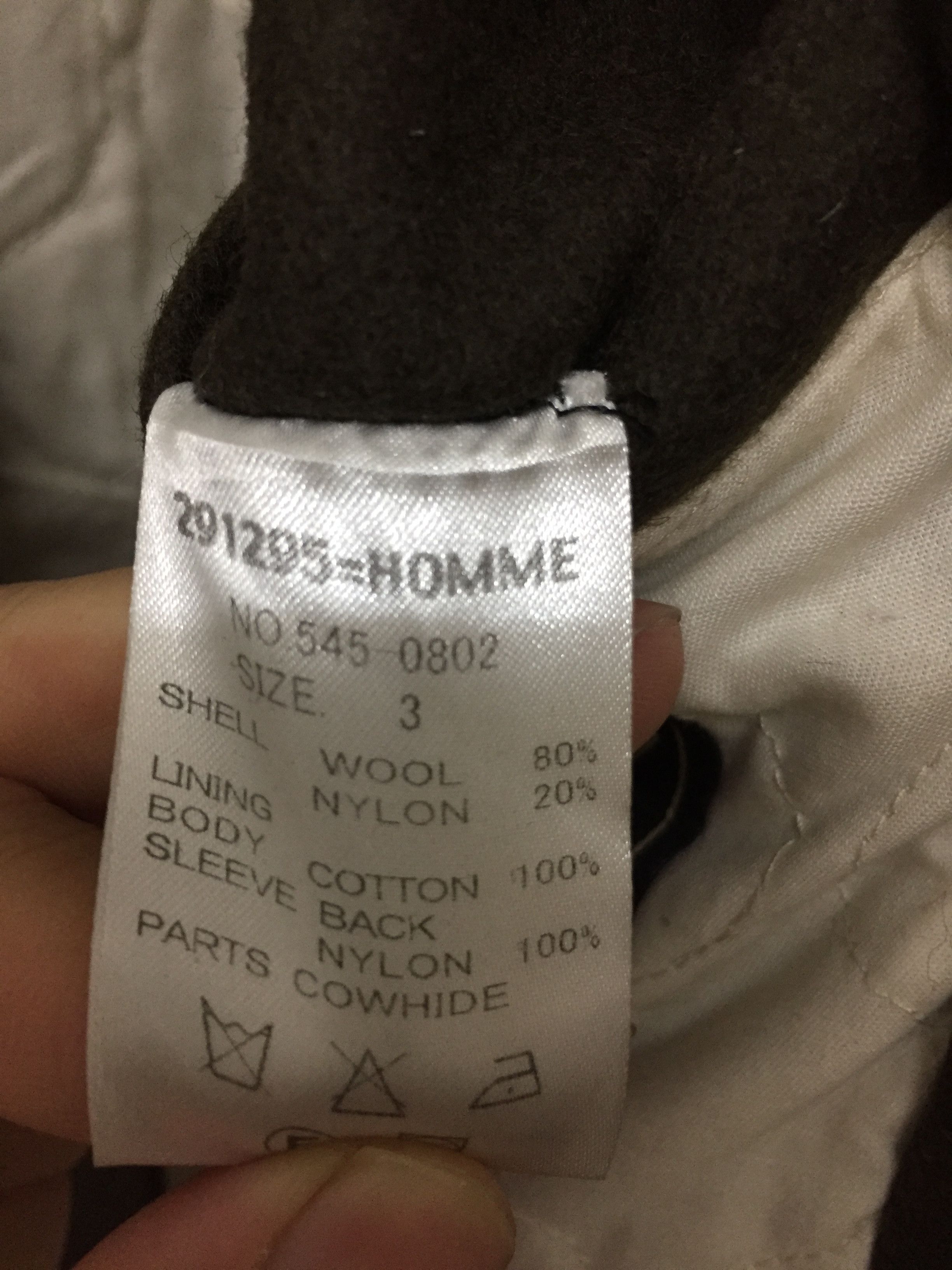 291295=Homme 291295= Homme Rider Asymmetrical rider wool jacket Size US M / EU 48-50 / 2 - 13 Thumbnail