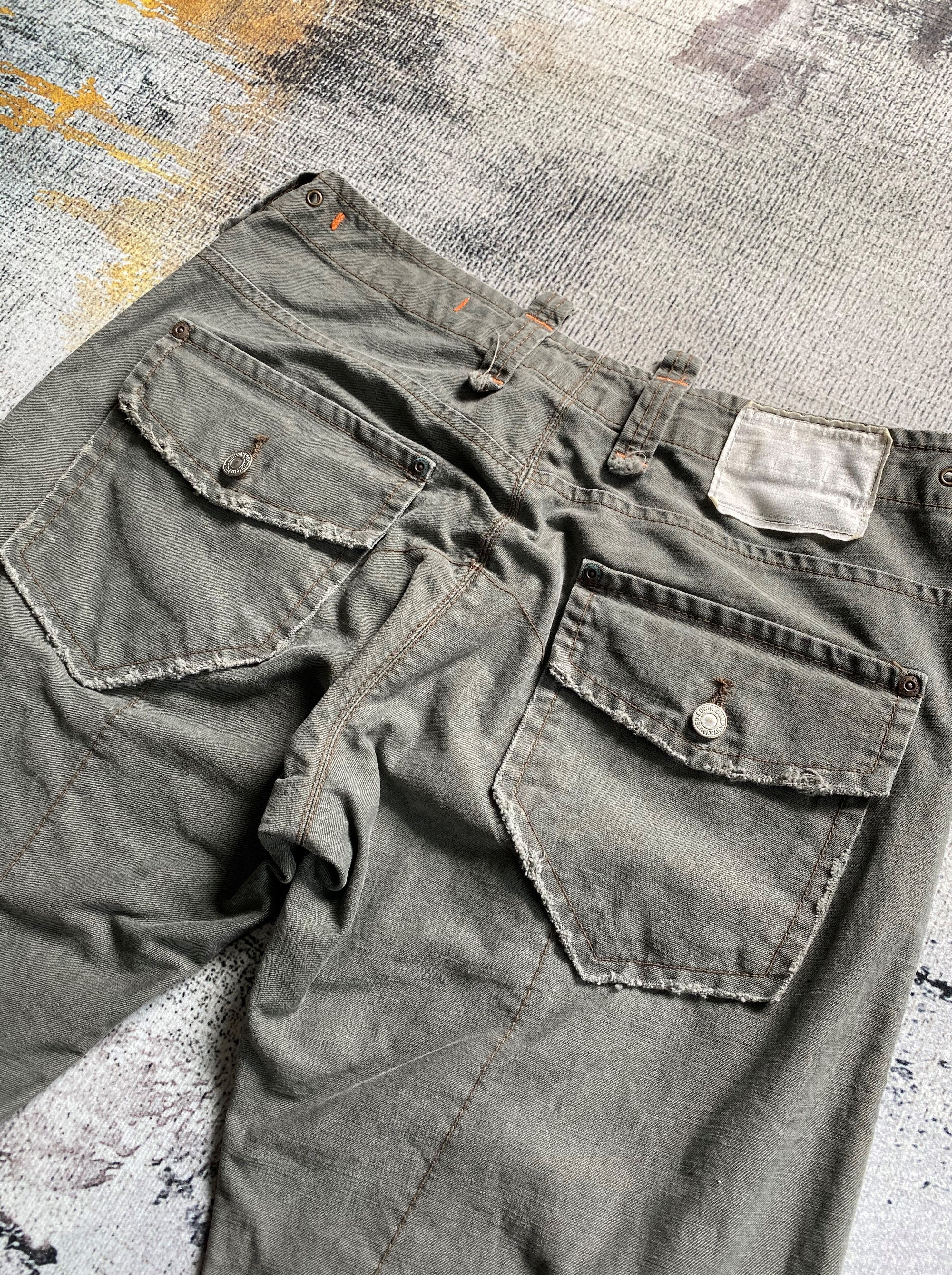 Japanese Brand SICKS💥Vintage Flare Edwin XV Utility Multi Pocket Bondage Size US 30 / EU 46 - 17 Thumbnail