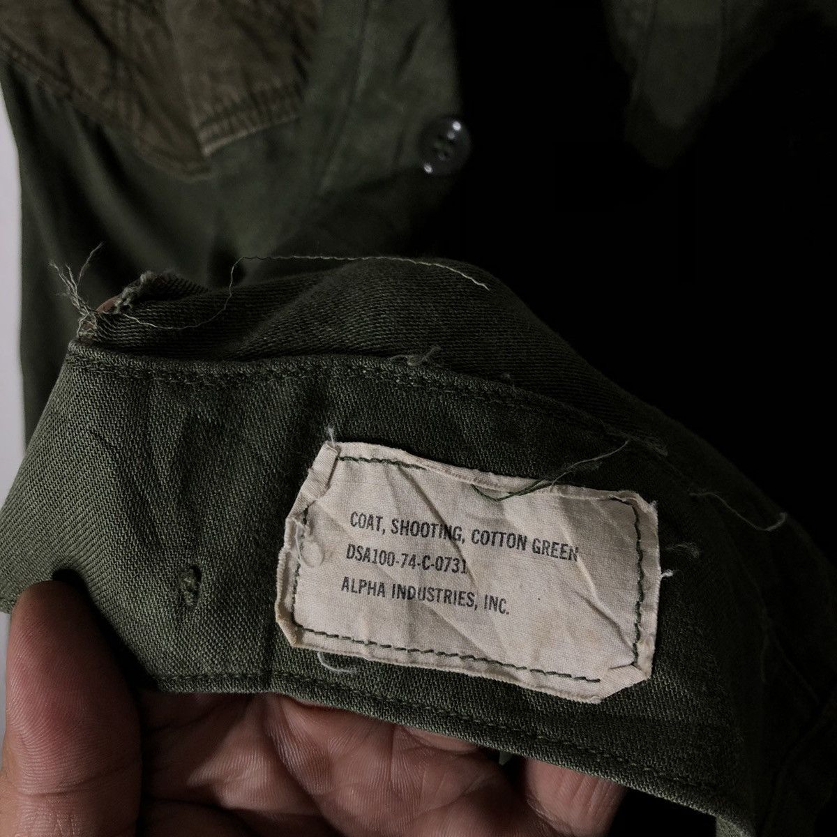 Alpha Industries × Vintage VINTAGE 90's ALPHA INDUSTRIES PATCHWORK MILITARY DESIGN Size US M / EU 48-50 / 2 - 11 Thumbnail