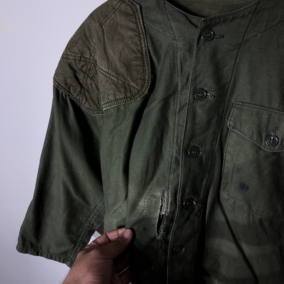 Alpha Industries × Vintage VINTAGE 90's ALPHA INDUSTRIES PATCHWORK MILITARY DESIGN Size US M / EU 48-50 / 2 - 5 Thumbnail