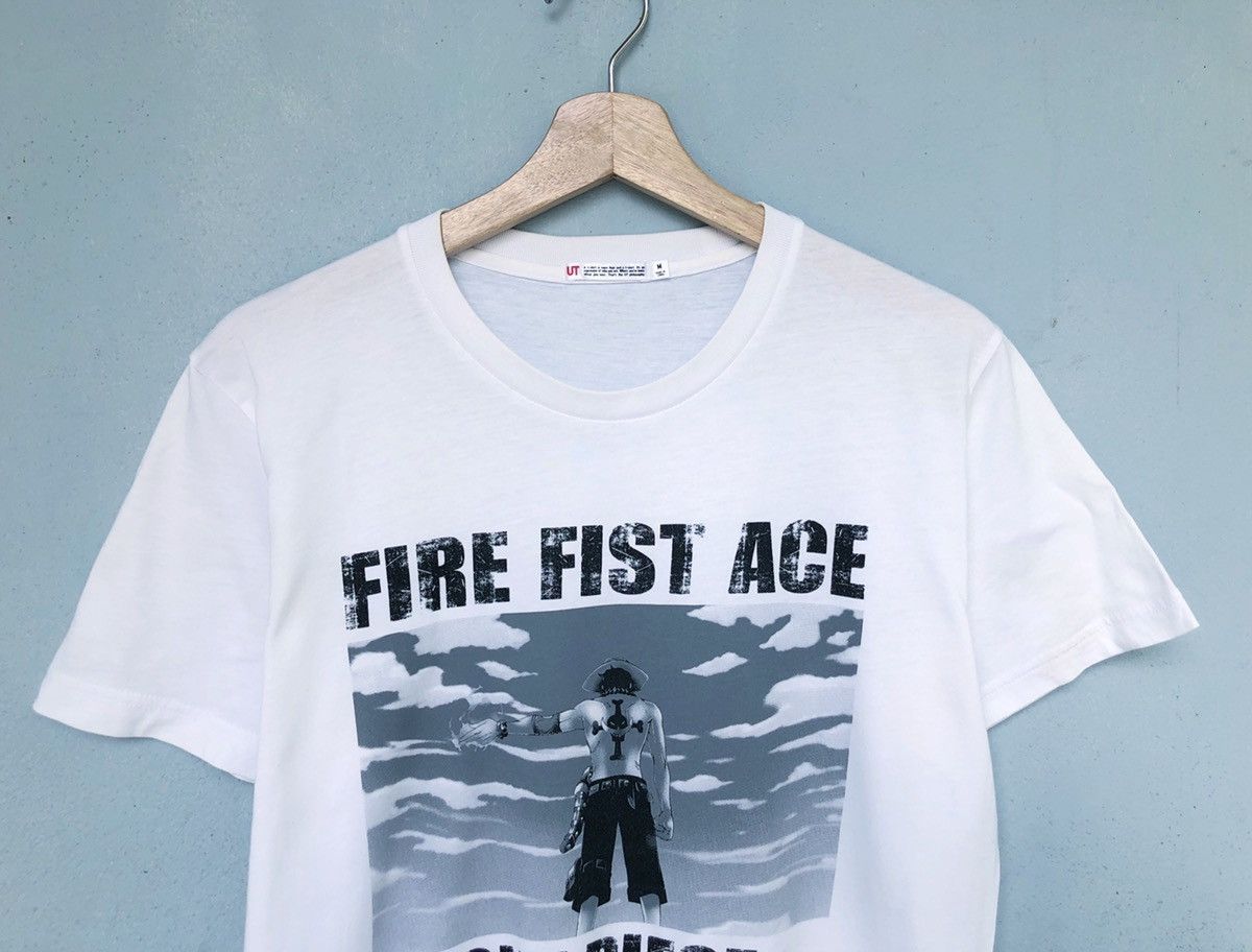Japanese Brand × One Piece × Uniqlo Rare One Piece X Uniqlo Portgas D Ace Tee Size US M / EU 48-50 / 2 - 2 Thumbnail