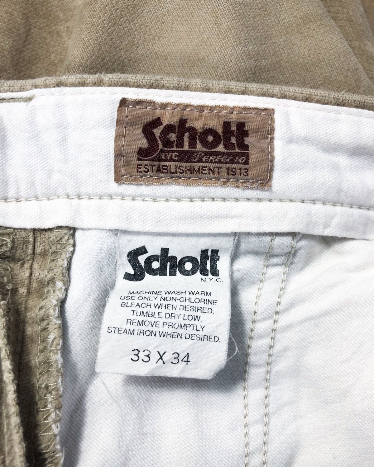 Schott Rare Vintage Schott Corduroy Pants Size US 33 - 9 Thumbnail