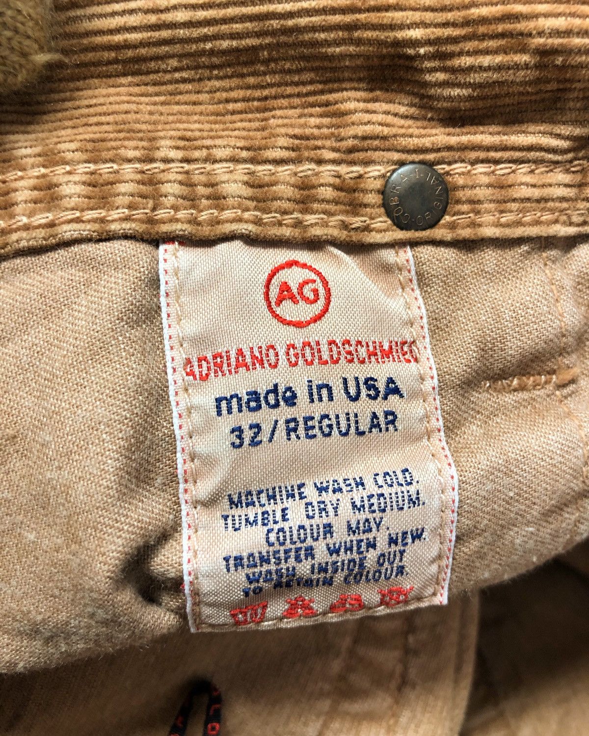 AG Adriano Goldschmied AG Adriano Goldschmied The Hero Corduroy Jeans Made in USA Size US 32 / EU 48 - 14 Thumbnail