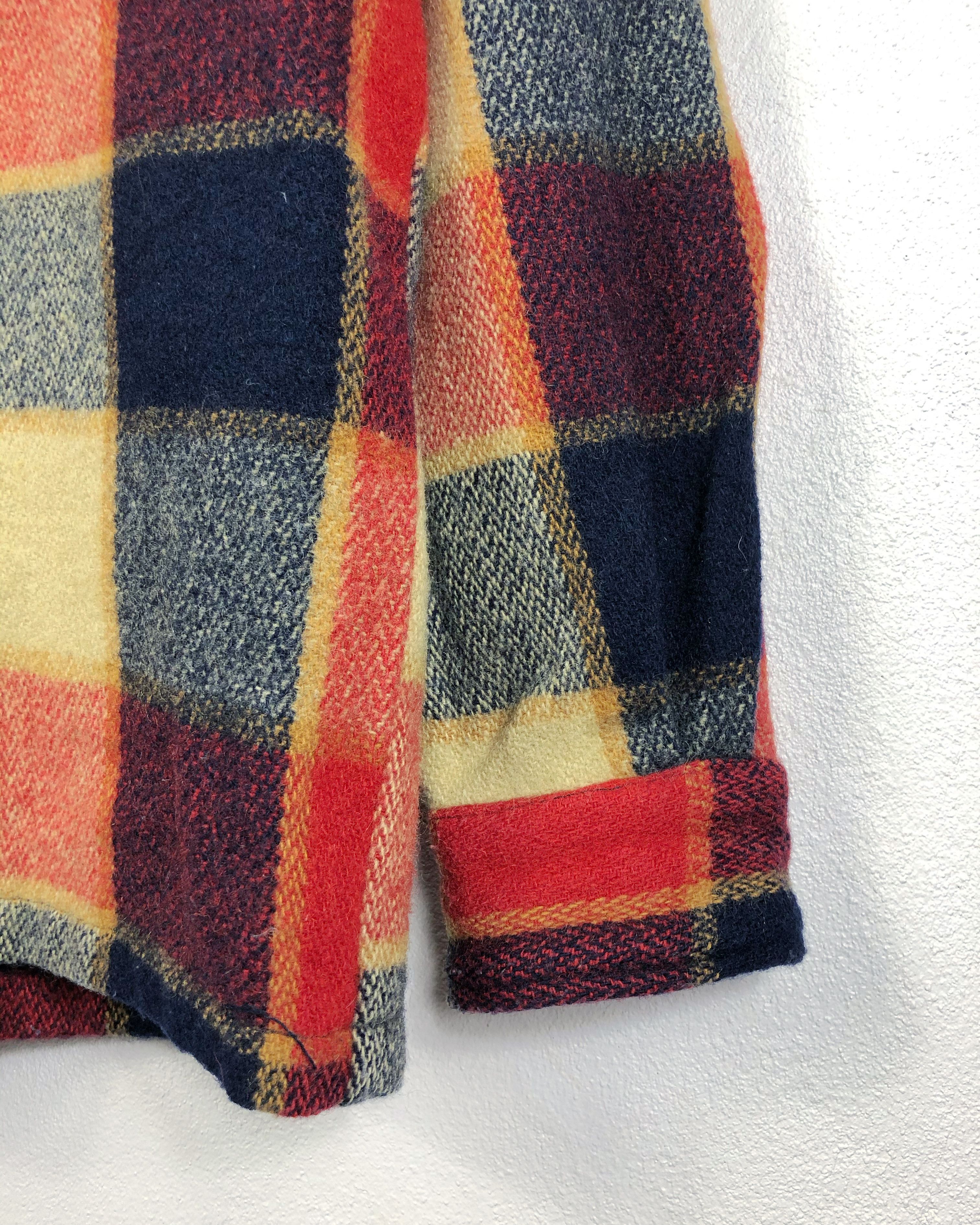 Flannel × Van × Vintage Rare Vintage Van Jac Checkered Wool Button Flannel Size US L / EU 52-54 / 3 - 6 Thumbnail