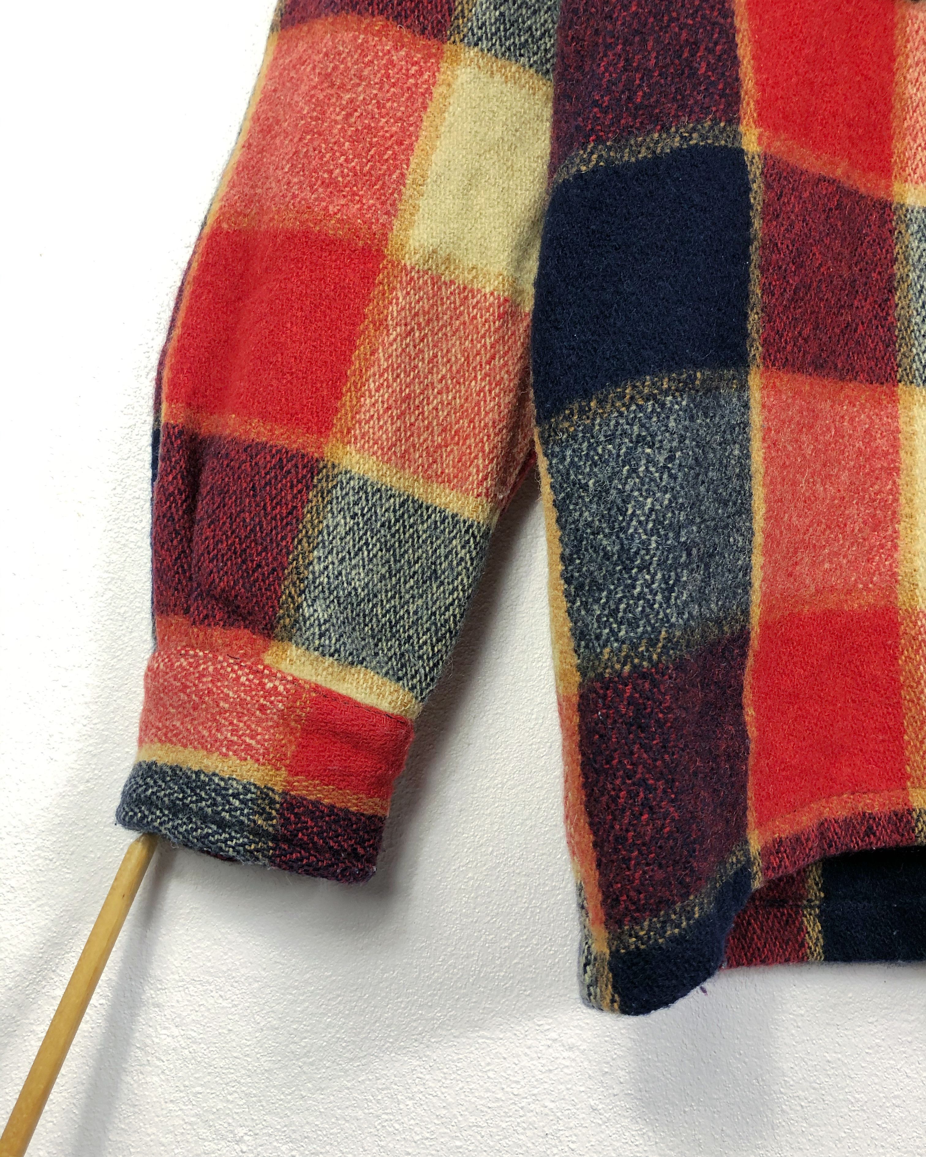 Flannel × Van × Vintage Rare Vintage Van Jac Checkered Wool Button Flannel Size US L / EU 52-54 / 3 - 5 Thumbnail