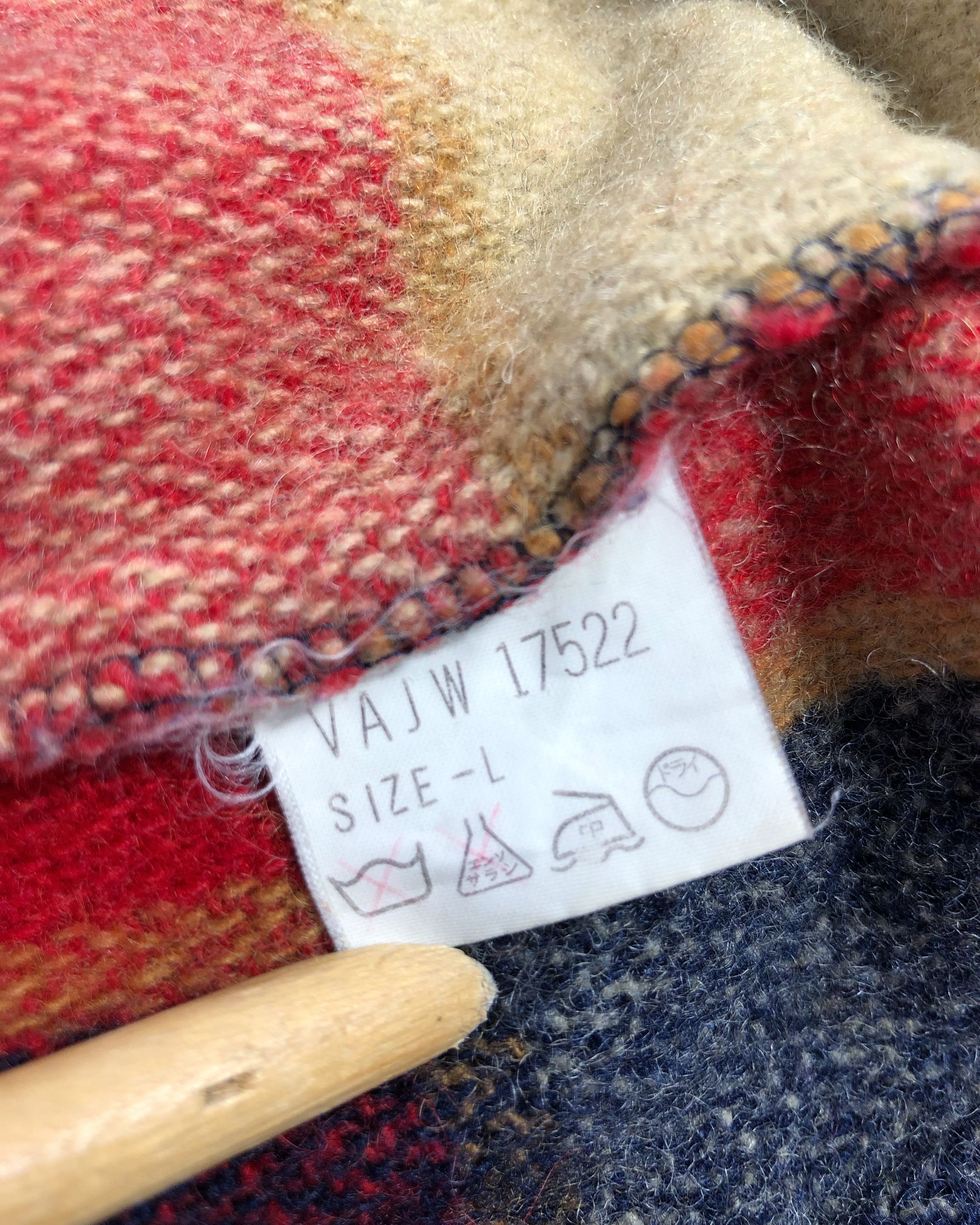 Flannel × Van × Vintage Rare Vintage Van Jac Checkered Wool Button Flannel Size US L / EU 52-54 / 3 - 10 Thumbnail