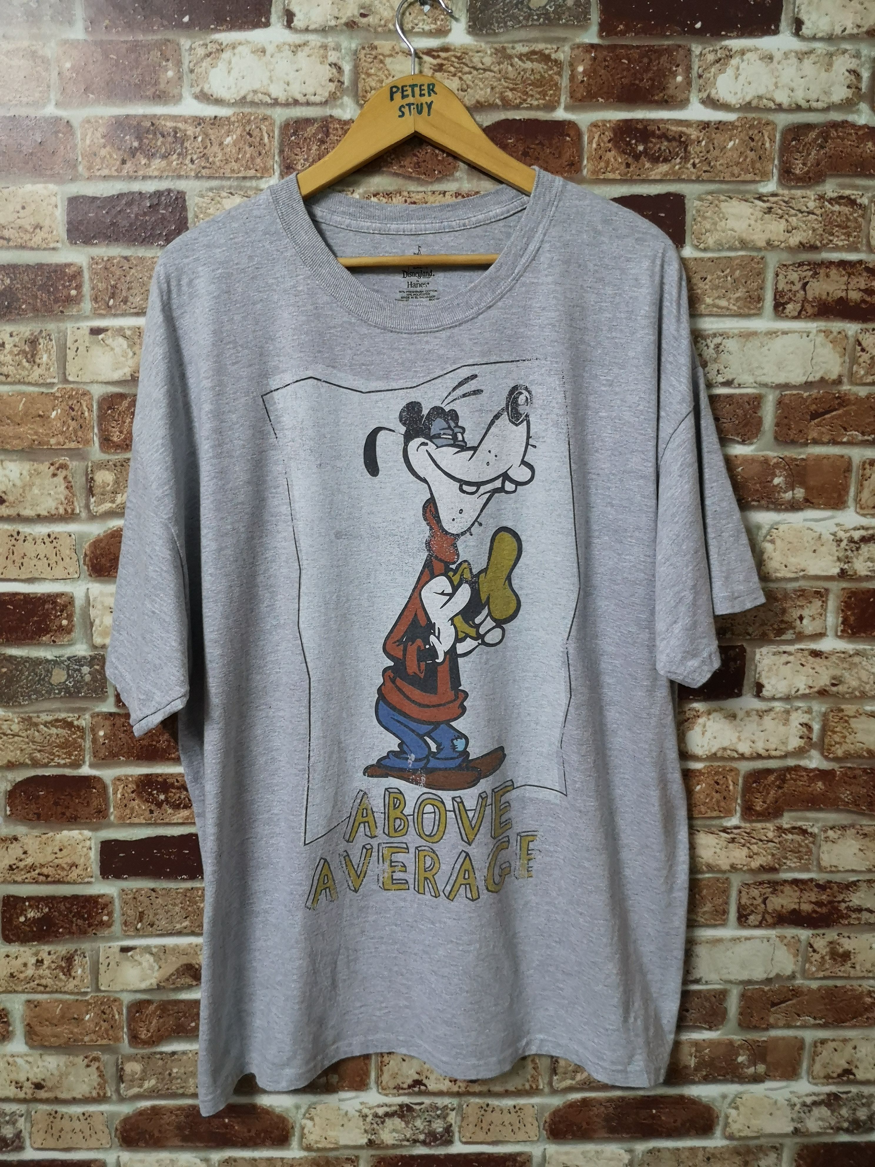 Anime × Cartoon Network × Disney "ABOVE AVERAGE" Goffy by Disneyland Size US XXL / EU 58 / 5 - 1 Thumbnail