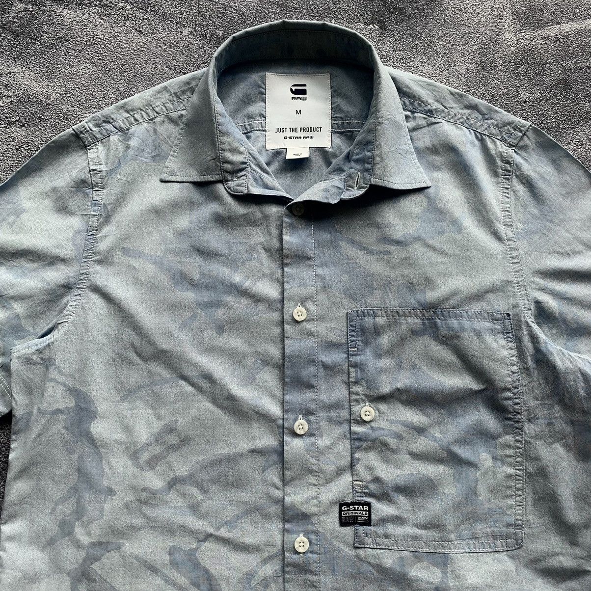 G-Star 🔥RARE🔥 G-Star Raw Blue camo shirt Size US M / EU 48-50 / 2 - 3 Thumbnail