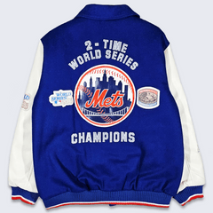 Men's Starter Royal/Orange New York Mets 35th Anniversary Varsity